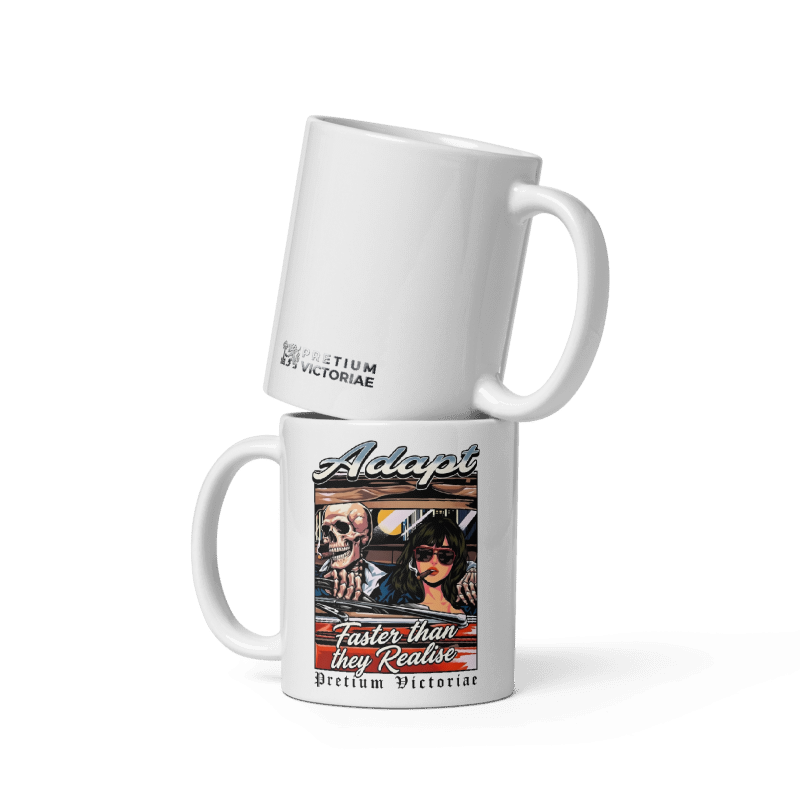 Buy Now Online Adapt Faster Than They Realise Machiavelli Stoicism Quote White Glossy Coffee Mug – Inspirational Philosophy - PRETIUM VICTORIAE© - https://pretium-victoriae.com