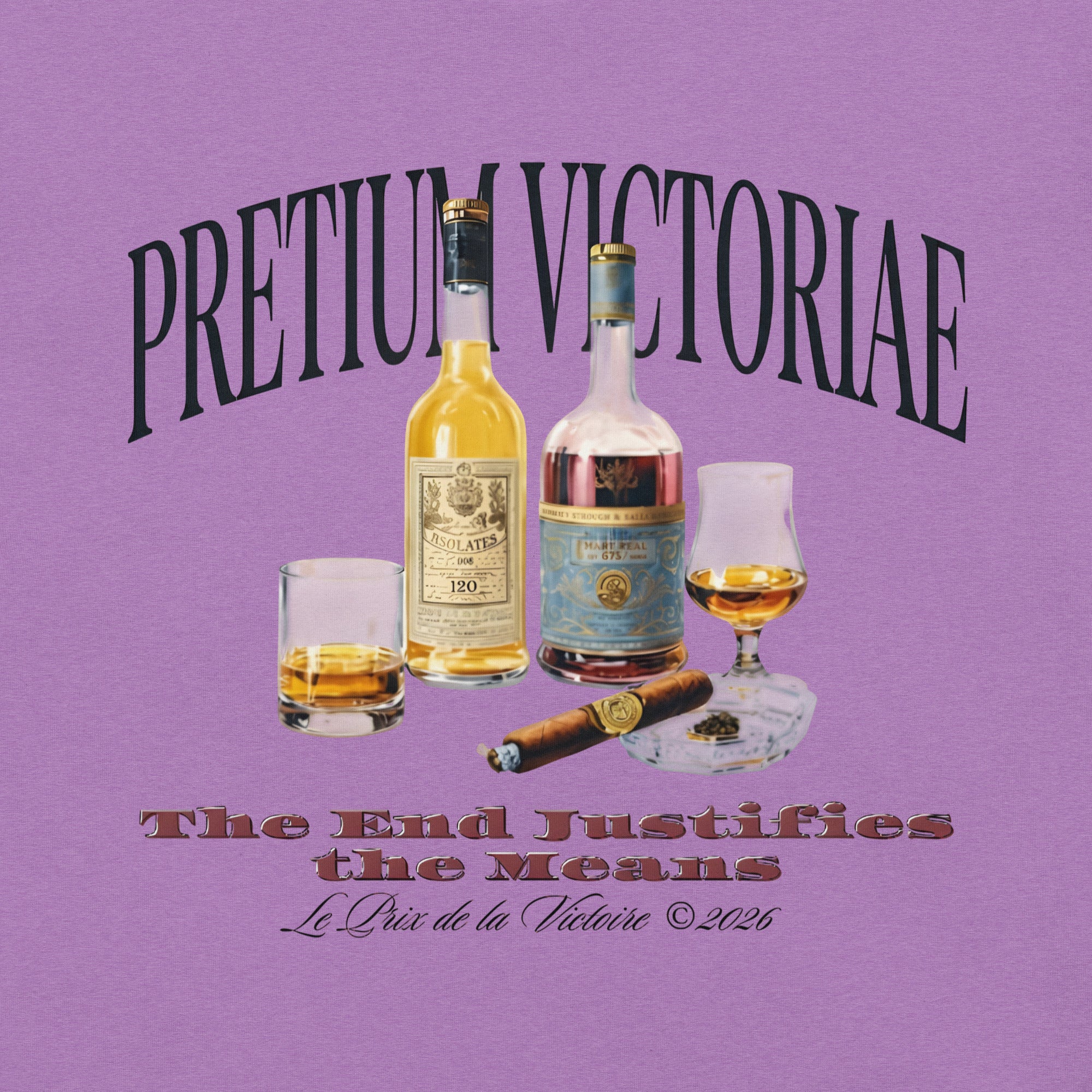 Buy Now Online PRETIUM VICTORIAE The End Justifies the Means Whiskey Machiavelli Unisex T-shirt Inspirational Stoicism Quote Motivational - PRETIUM VICTORIAE© - https://pretium-victoriae.com