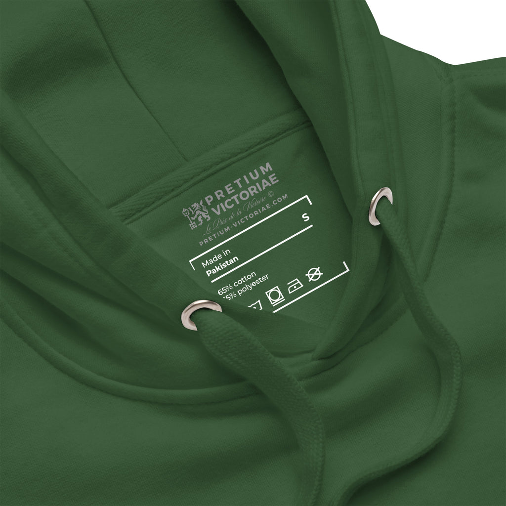 Buy Now Online Pretium Victoriae Chromium Lion The Price of Victory Staple Unisex Hoodie Inspirational Stoic Quote Motivational - PRETIUM VICTORIAE© - https://pretium-victoriae.com