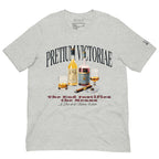 Buy Now Online PRETIUM VICTORIAE The End Justifies the Means Whiskey Machiavelli Unisex T-shirt Inspirational Stoicism Quote Motivational - PRETIUM VICTORIAE© - https://pretium-victoriae.com