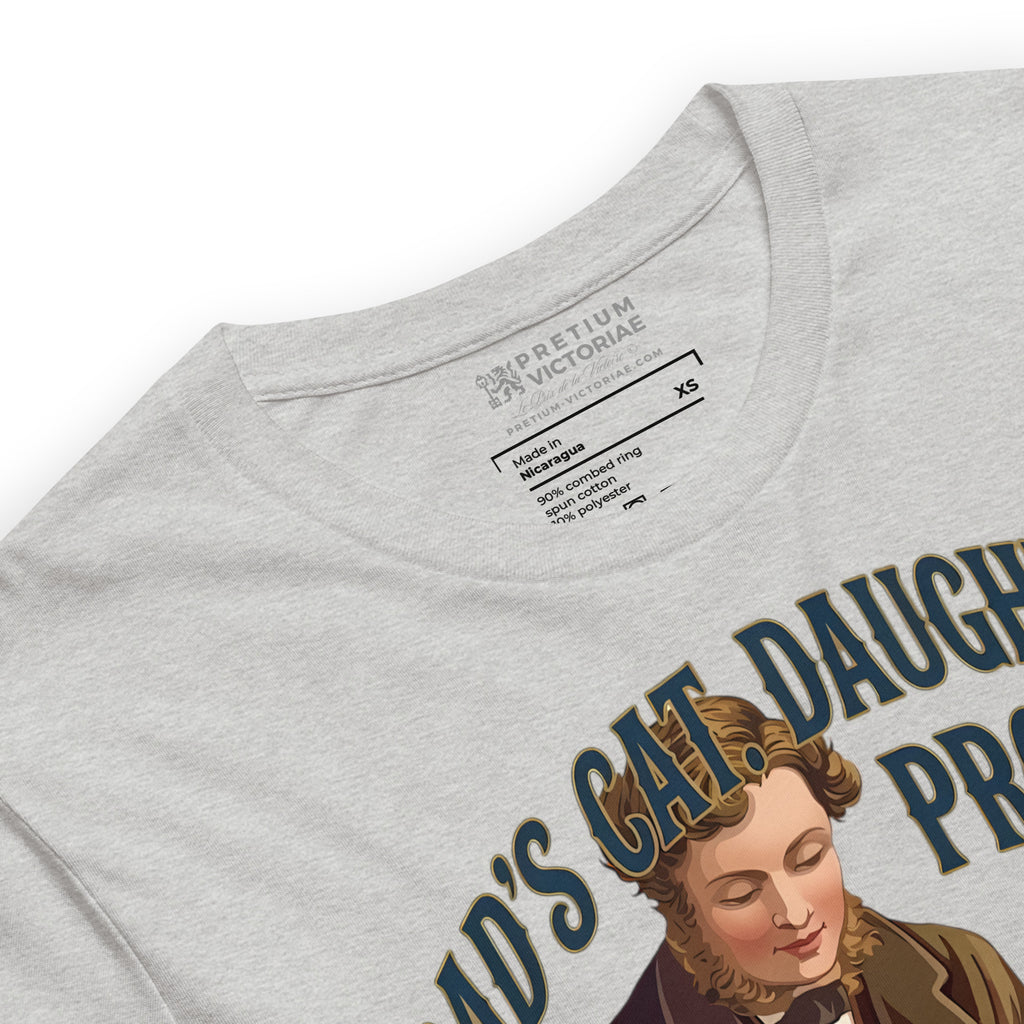 Buy Now Online Funny Dad Cat Daughter's Problem T-Shirt – Matching Family Shirt for Fathers - PRETIUM VICTORIAE© - https://pretium-victoriae.com