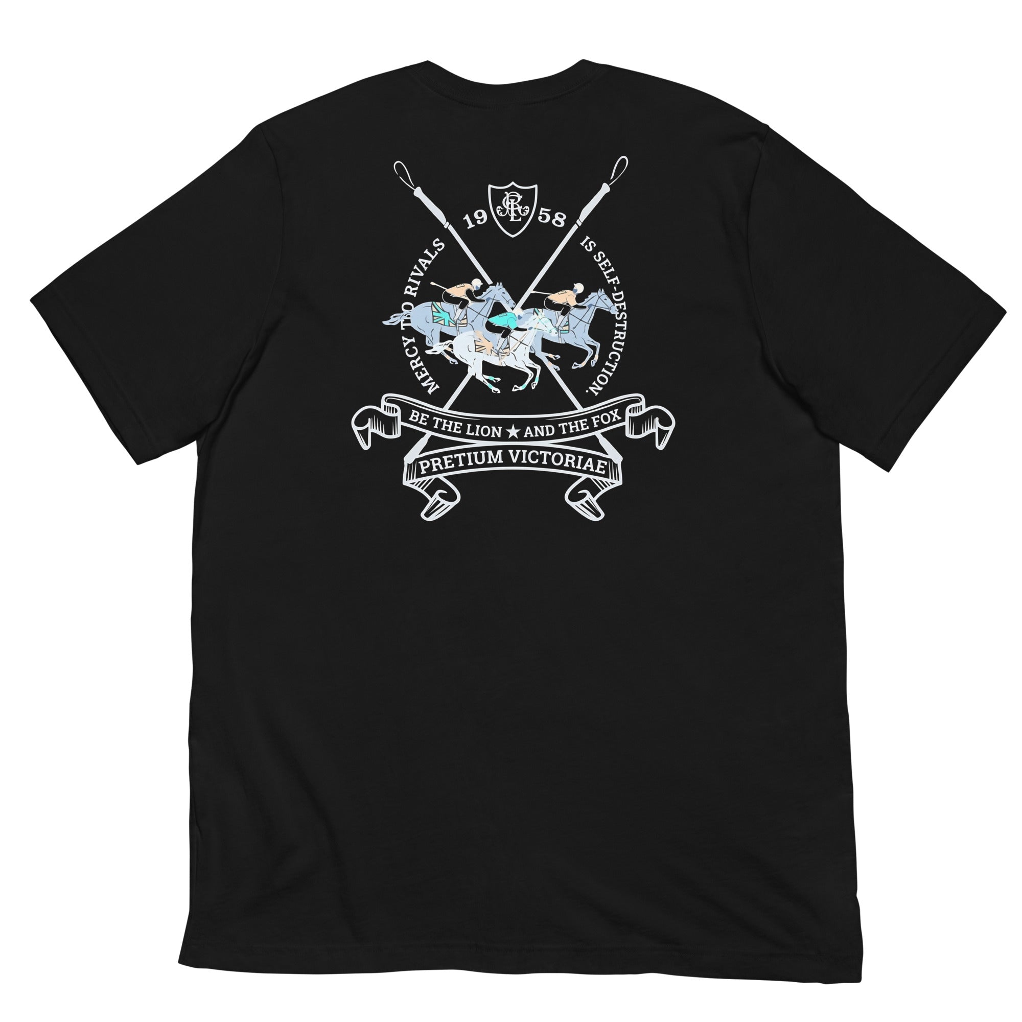Buy Now Online PRETIUM VICTORIAE Mercy to Rivals is Self Destruction Polo Machiavelli Unisex T-shirt Inspirational Stoicism Quote Motivational - PRETIUM VICTORIAE© - https://pretium-victoriae.com