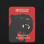Buy Now Online PRETIUM VICTORIAE Conquer By Any Mean Black Jaguar Panther Machiavelli Unisex T-shirt Inspirational Stoicism Quote Motivational - PRETIUM VICTORIAE© - https://pretium-victoriae.com