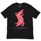Buy Now Online PRETIUM VICTORIAE Power Through Resilience Red Crocodile Machiavelli Unisex T-shirt Inspirational Stoicism Quote Motivational - PRETIUM VICTORIAE© - https://pretium-victoriae.com