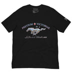 Buy Now Online PRETIUM VICTORIAE Iridescent Victory Running Horse Le Prix de la Victoire Machiavelli Unisex T-shirt Inspirational Stoicism Quote Motivational - PRETIUM VICTORIAE© - https://pretium-victoriae.com