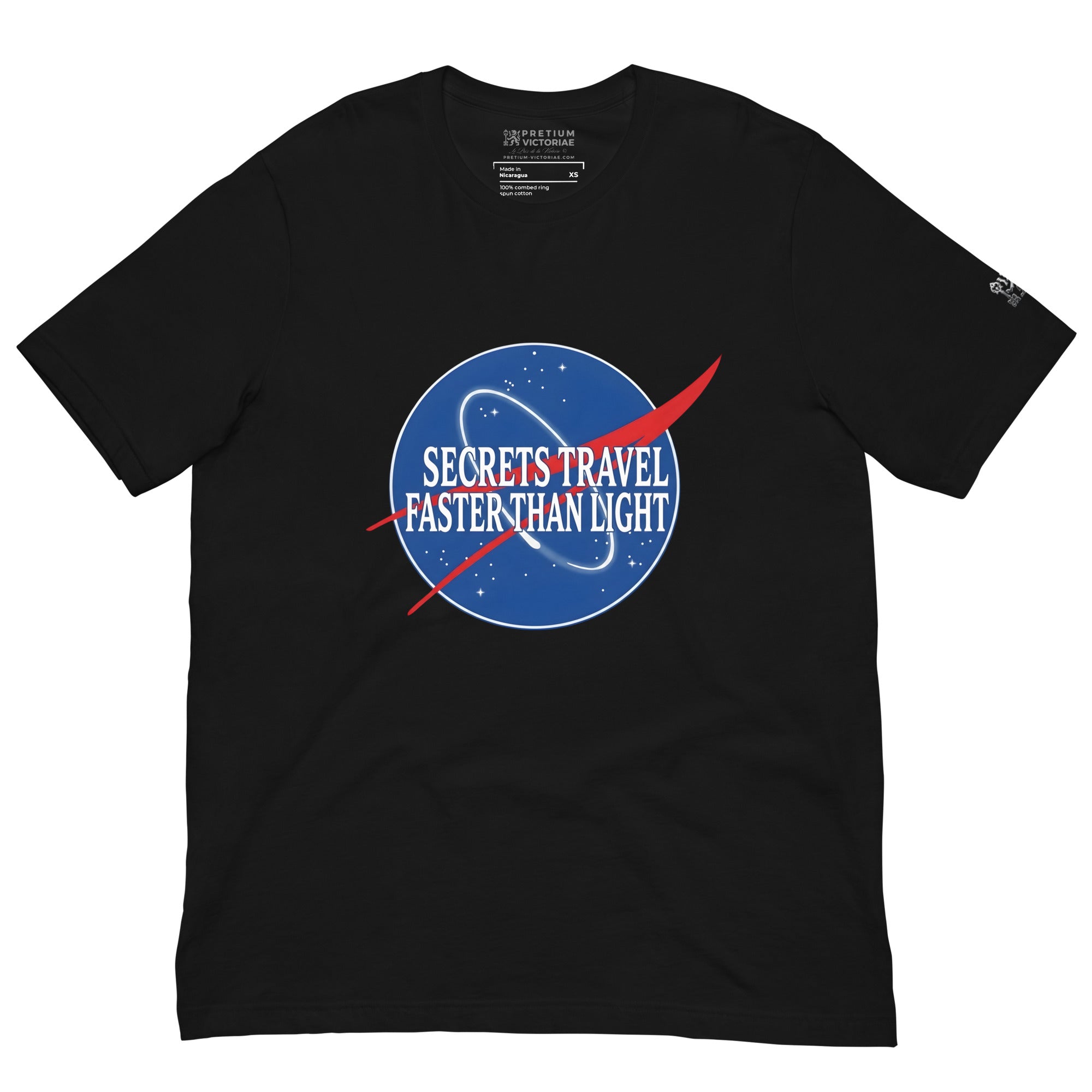 Buy Now Online Secrets Travel Faster Than Light Machiavelli Unisex T-shirt Inspirational Stoic Quote Motivational Philosophy - PRETIUM VICTORIAE© - https://pretium-victoriae.com