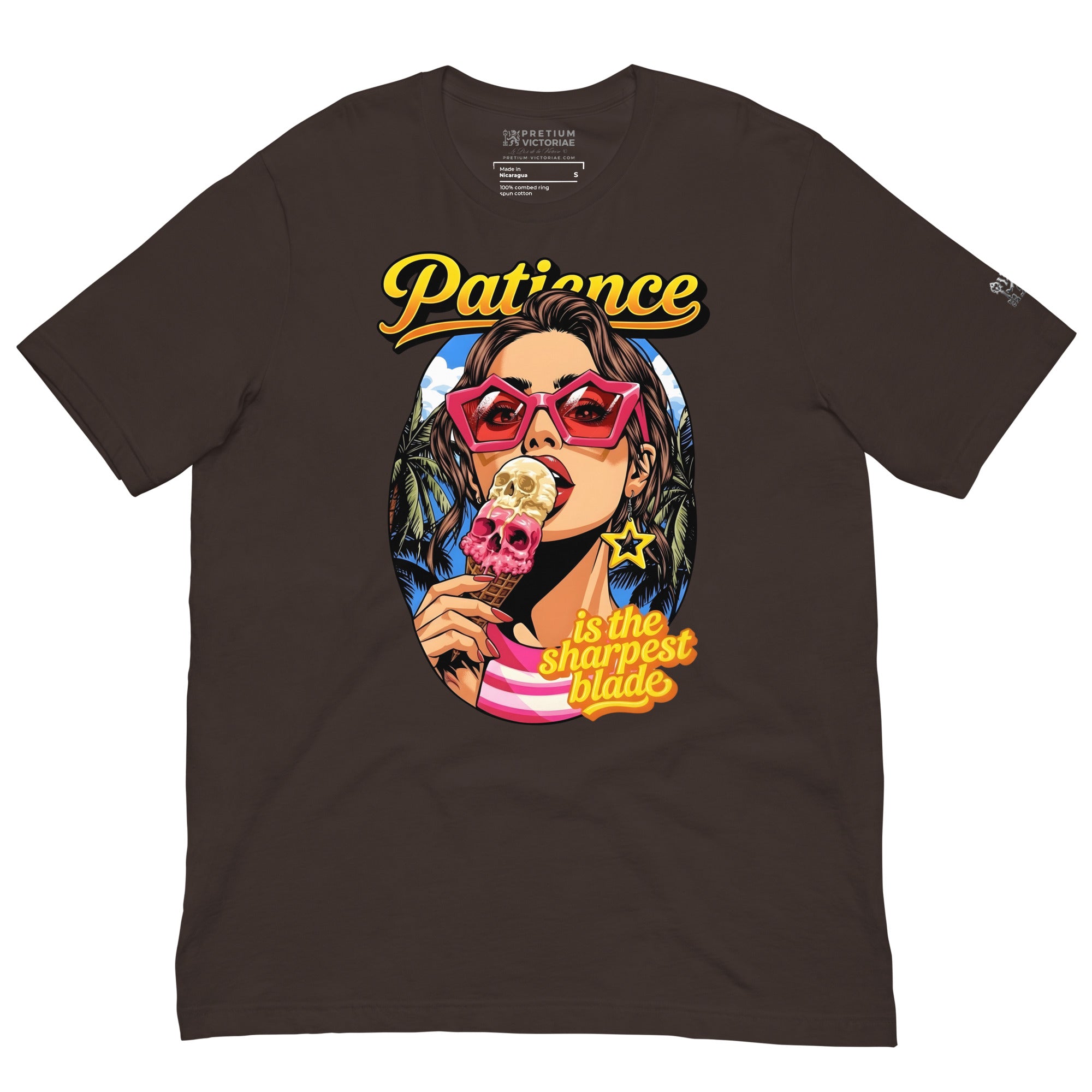 Buy Now Online Pretium Victoriae Patience is the Sharpest Blade Machiavelli Unisex t-shirt Inspirational Stoic Quote Motivational - PRETIUM VICTORIAE© - https://pretium-victoriae.com