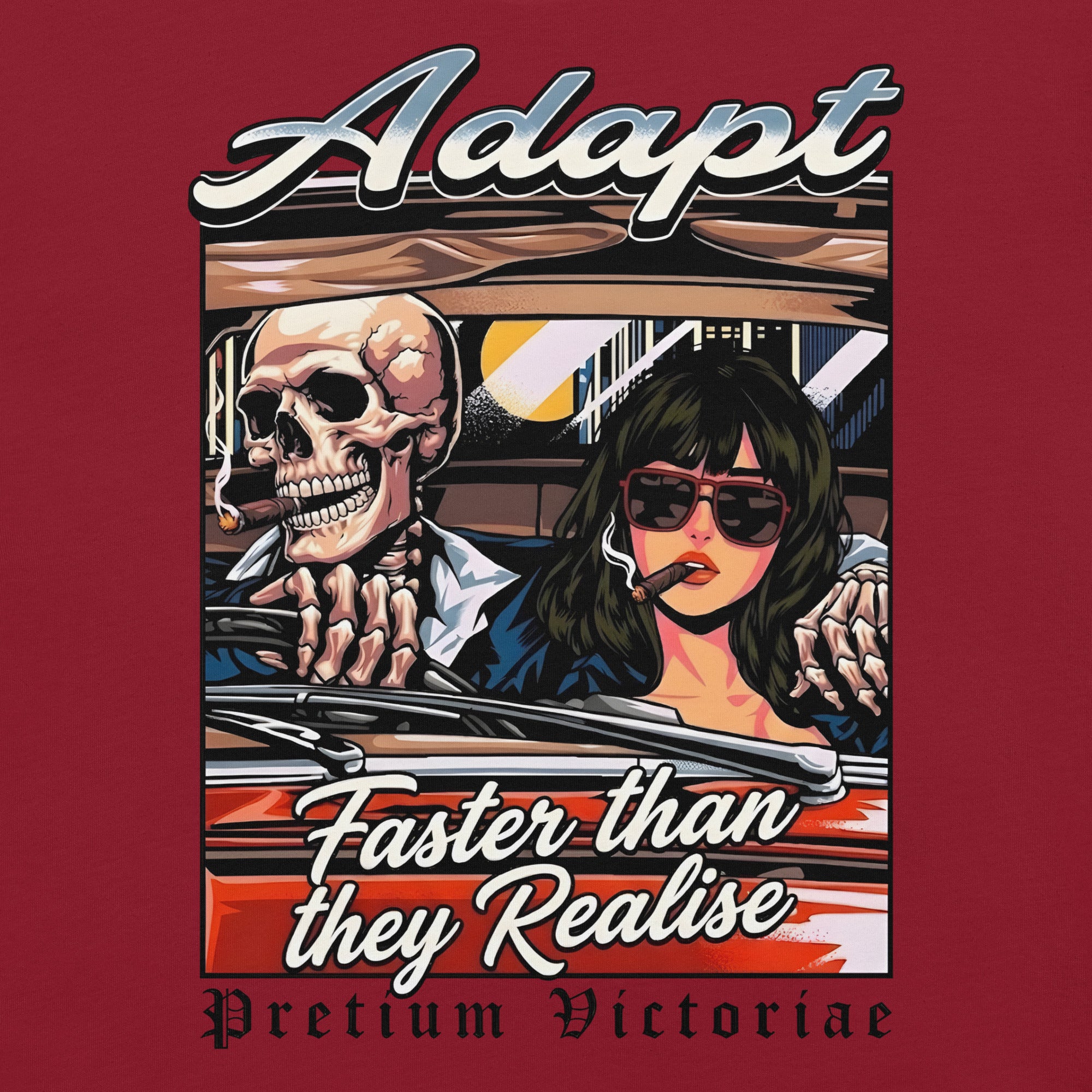 Buy Now Online Pretium Victoriae Adapt Faster Than They Realise Machiavelli Unisex t-shirt Inspirational Stoic Quote Motivational - PRETIUM VICTORIAE© - https://pretium-victoriae.com