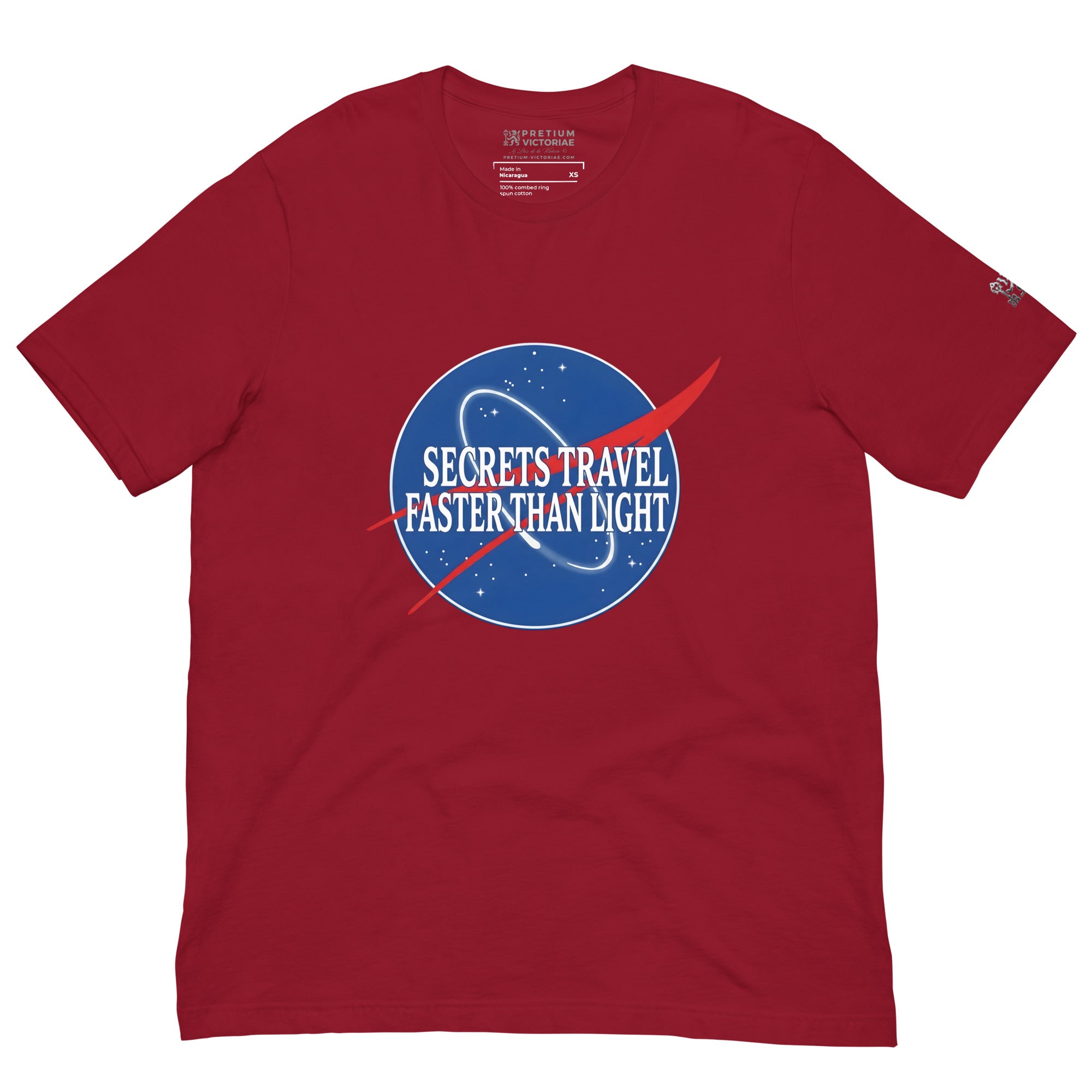 Buy Now Online Secrets Travel Faster Than Light Machiavelli Unisex T-shirt Inspirational Stoic Quote Motivational Philosophy - PRETIUM VICTORIAE© - https://pretium-victoriae.com
