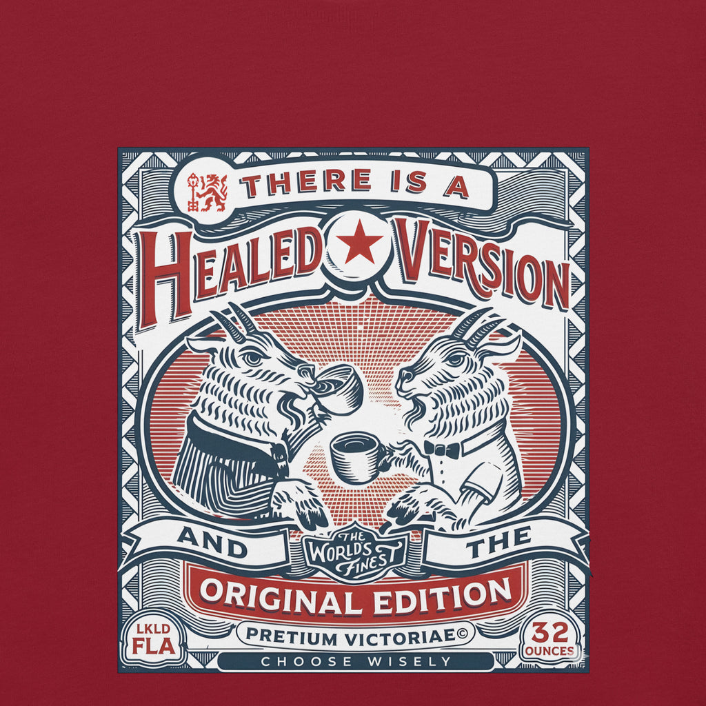 Buy Now Online There is a Healed Version and the Original Edition Funny Machiavelli Unisex T-shirt Inspirational Stoic Quote Motivational Philosophy - PRETIUM VICTORIAE© - https://pretium-victoriae.com