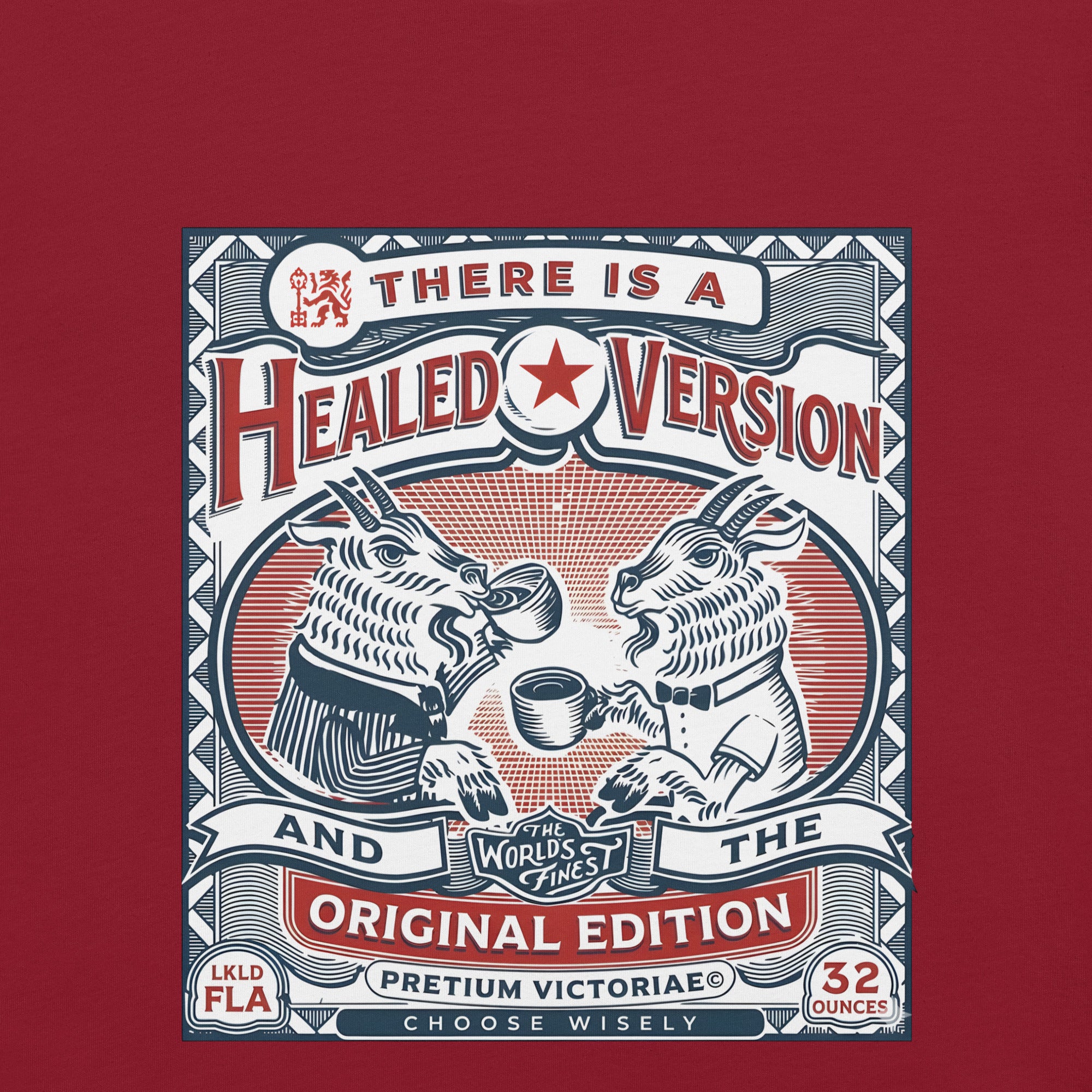 Buy Now Online There is a Healed Version and the Original Edition Funny Machiavelli Unisex T-shirt Inspirational Stoic Quote Motivational Philosophy - PRETIUM VICTORIAE© - https://pretium-victoriae.com