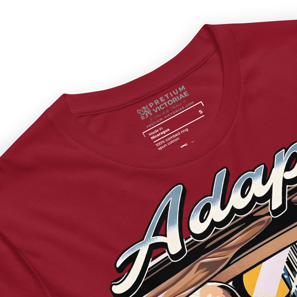 Buy Now Online Pretium Victoriae Adapt Faster Than They Realise Machiavelli Unisex t-shirt Inspirational Stoic Quote Motivational - PRETIUM VICTORIAE© - https://pretium-victoriae.com