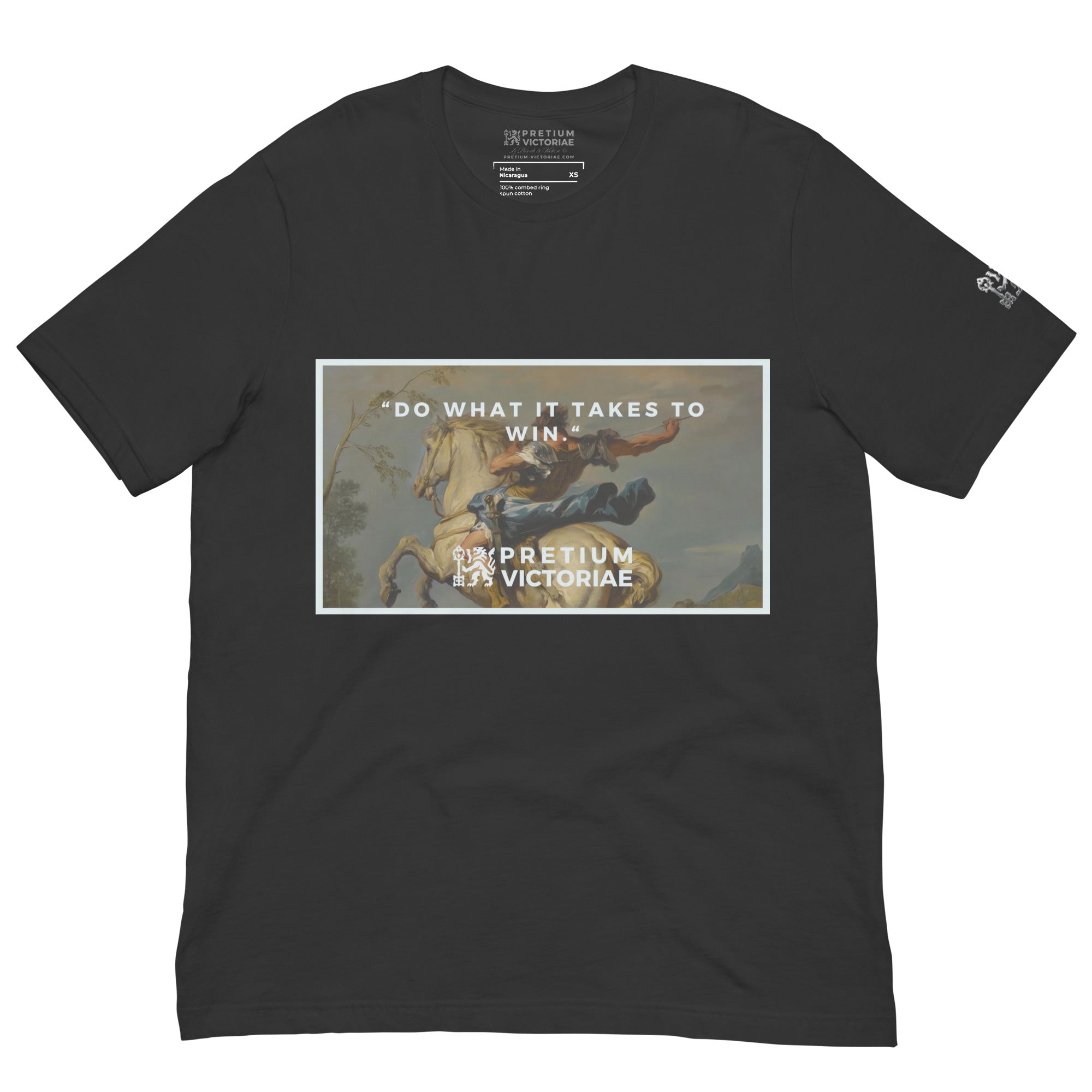 Buy Now Online PRETIUM VICTORIAE Do What It Takes to Win Machiavelli Unisex T-shirt Inspirational Stoicism Quote Motivational - PRETIUM VICTORIAE© - https://pretium-victoriae.com