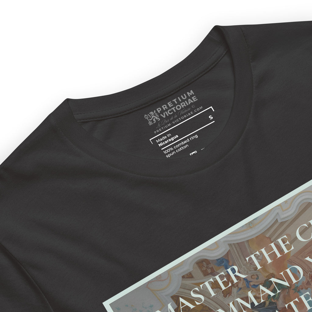 Buy Now Online PRETIUM VICTORIAE Master the Chaos Command Your Fate Machiavelli Unisex T-shirt Inspirational Stoicism Quote Motivational - PRETIUM VICTORIAE© - https://pretium-victoriae.com