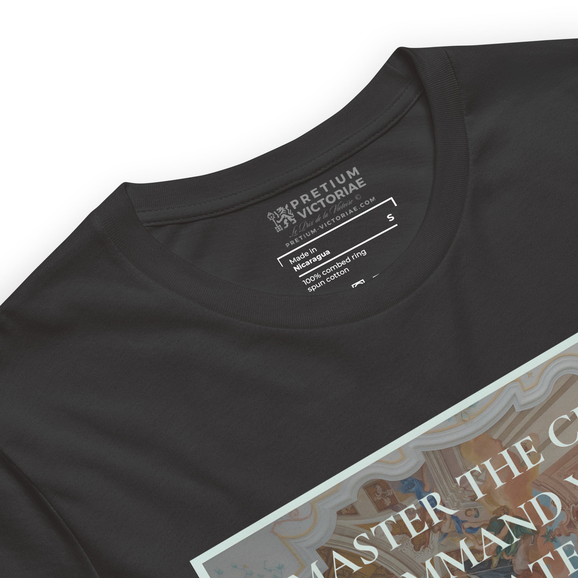 Buy Now Online PRETIUM VICTORIAE Master the Chaos Command Your Fate Machiavelli Unisex T-shirt Inspirational Stoicism Quote Motivational - PRETIUM VICTORIAE© - https://pretium-victoriae.com