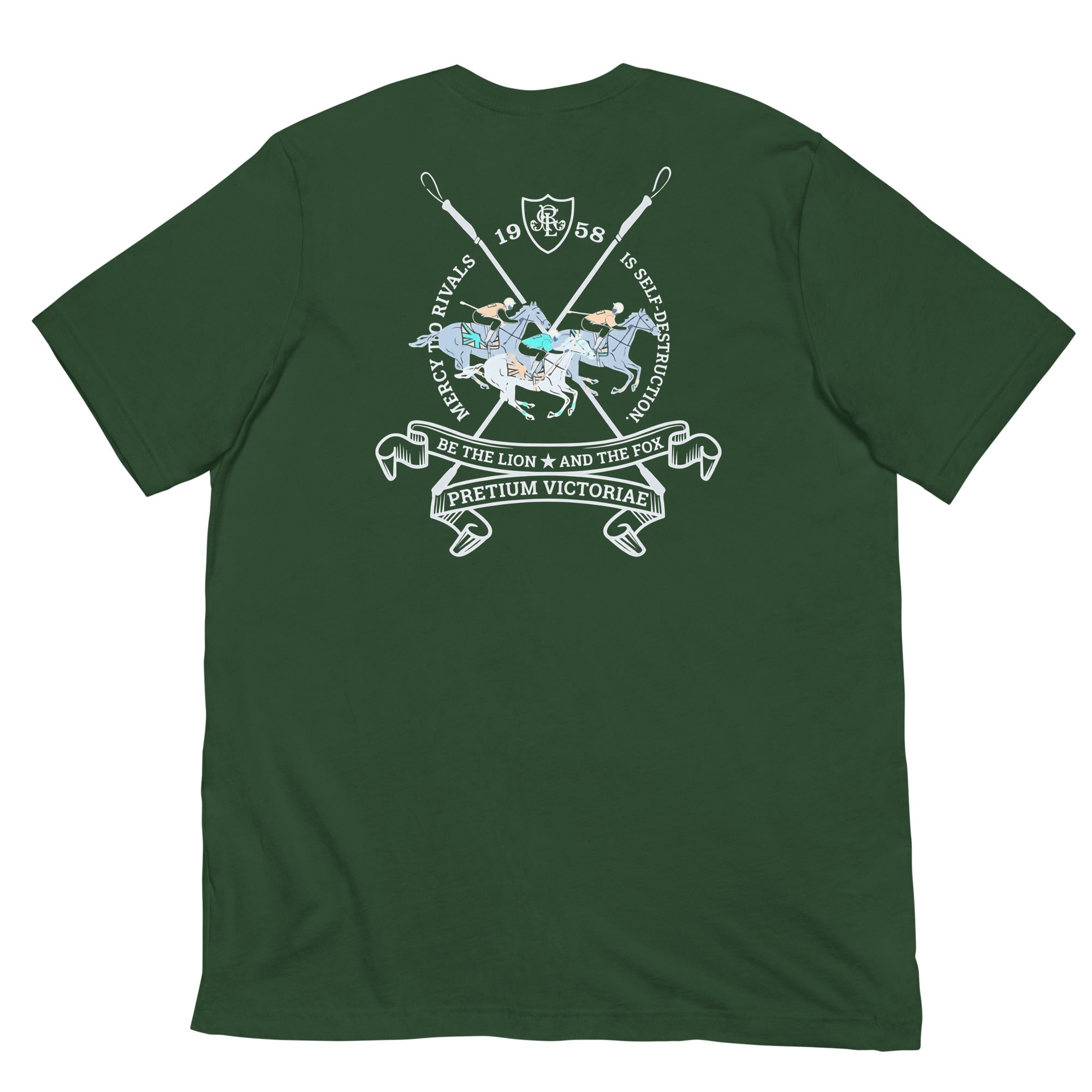 Buy Now Online PRETIUM VICTORIAE Mercy to Rivals is Self Destruction Polo Machiavelli Unisex T-shirt Inspirational Stoicism Quote Motivational - PRETIUM VICTORIAE© - https://pretium-victoriae.com
