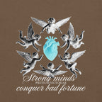 Buy Now Online Strong Minds Conquer Bad Fortune Angels Machiavelli Unisex T-shirt Inspirational Stoic Quote Motivational Philosophy - PRETIUM VICTORIAE© - https://pretium-victoriae.com