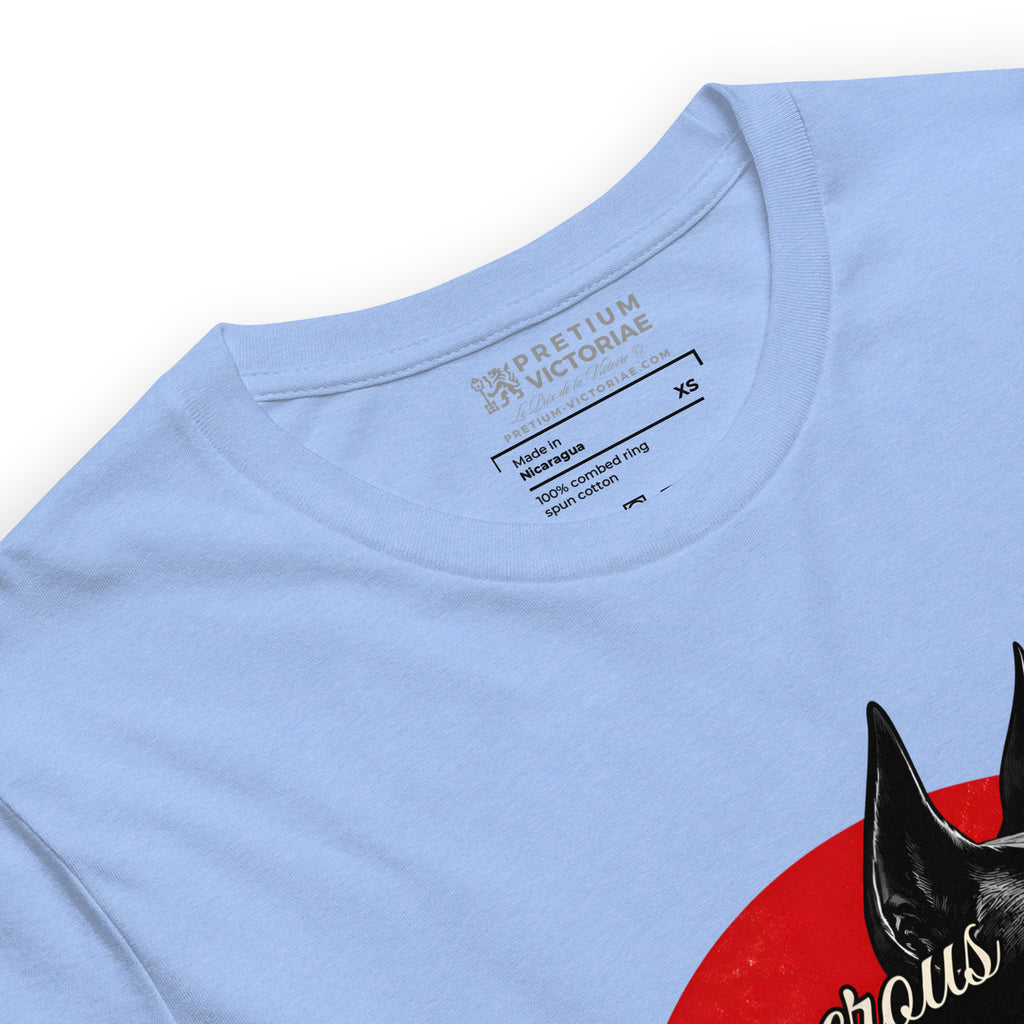 Buy Now Online Dangerous Dogs Don't Bark Black Doberman Machiavelli Unisex T-shirt Inspirational Stoic Quote Motivational Philosophy - PRETIUM VICTORIAE© - https://pretium-victoriae.com