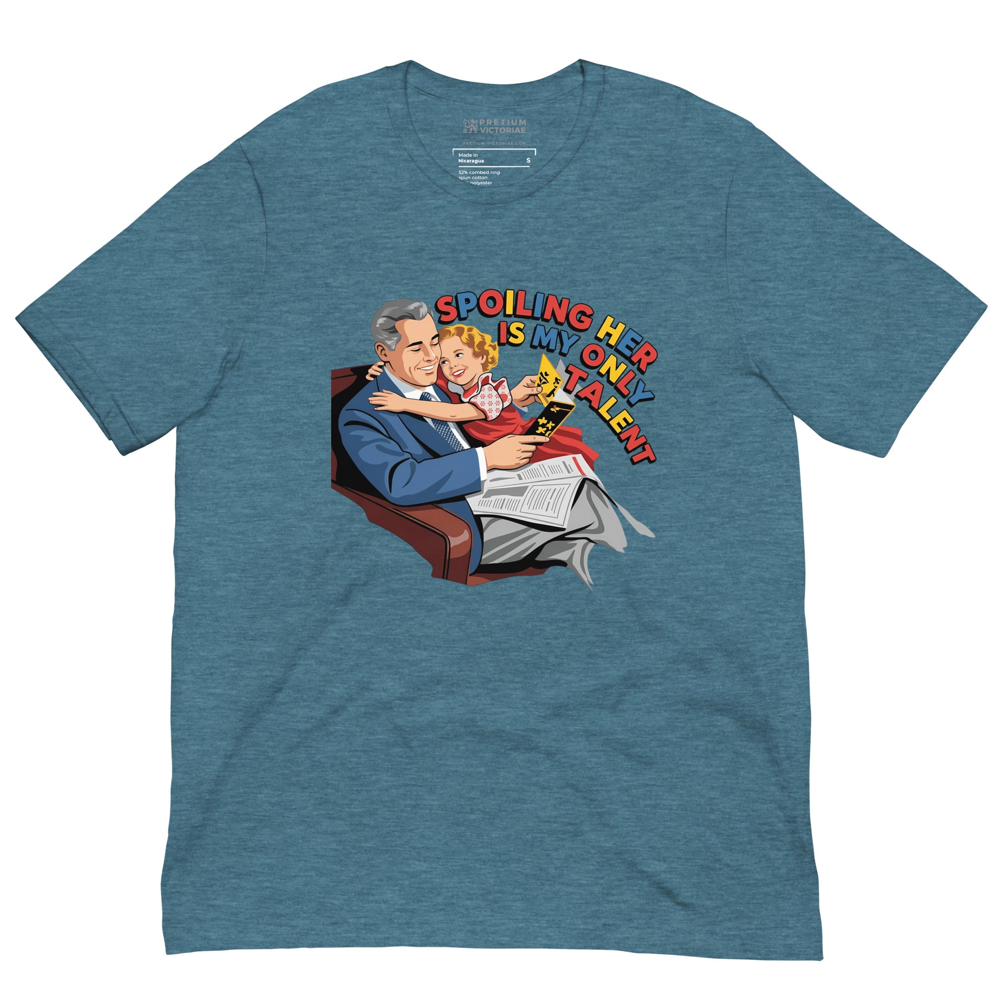 Buy Now Online Spoiling Her is My Only Talent Funny Dad & Daughter T-Shirt – Matching Family Shirt for Fathers - PRETIUM VICTORIAE© - https://pretium-victoriae.com