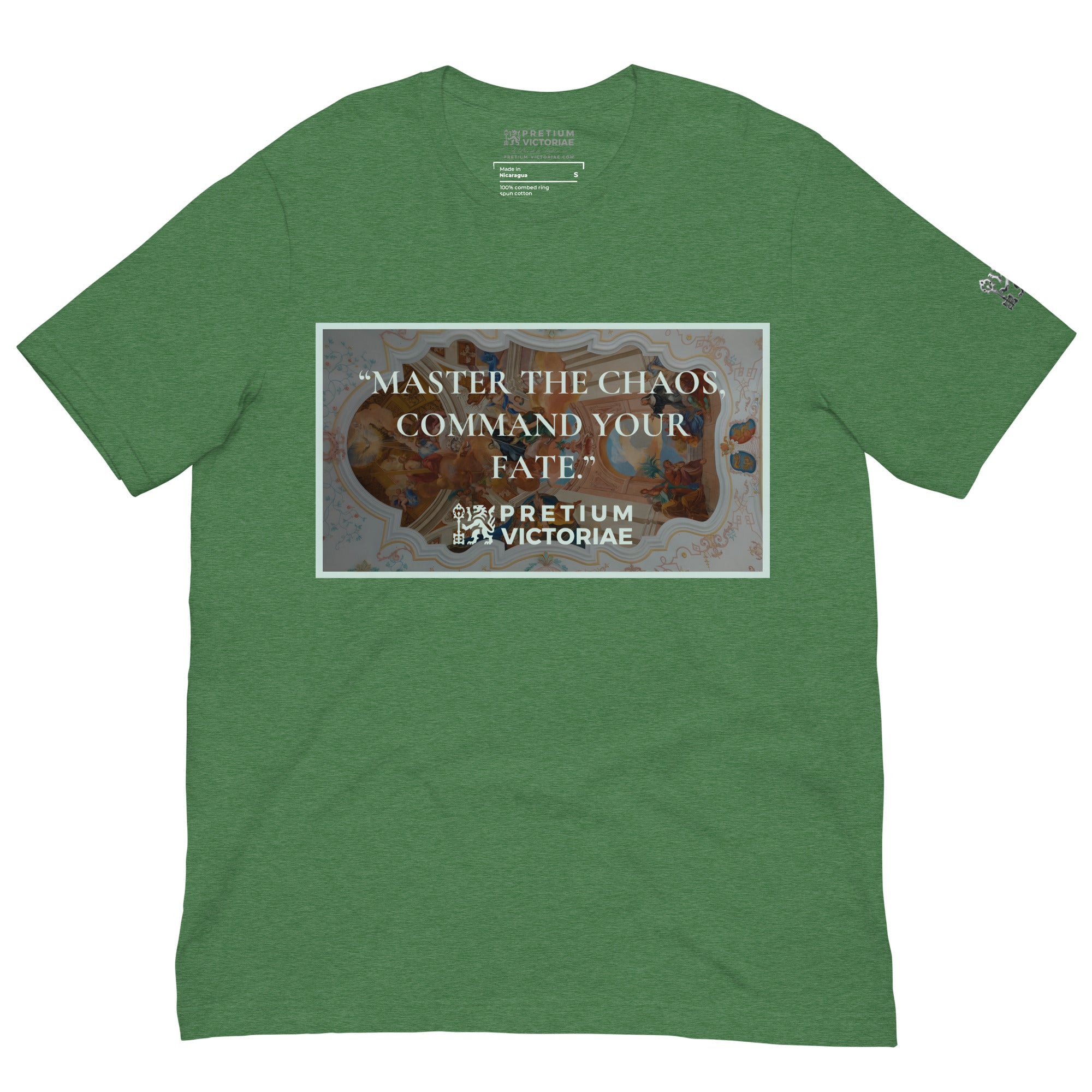 Buy Now Online PRETIUM VICTORIAE Master the Chaos Command Your Fate Machiavelli Unisex T-shirt Inspirational Stoicism Quote Motivational - PRETIUM VICTORIAE© - https://pretium-victoriae.com