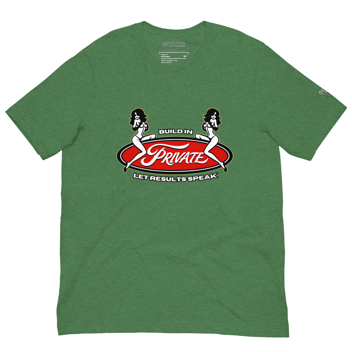 Buy Now Online PRETIUM VICTORIAE Build In Private Let Results Speak Sexy Girls Machiavelli Unisex T-shirt Inspirational Stoic Quote Motivational - PRETIUM VICTORIAE© - https://pretium-victoriae.com