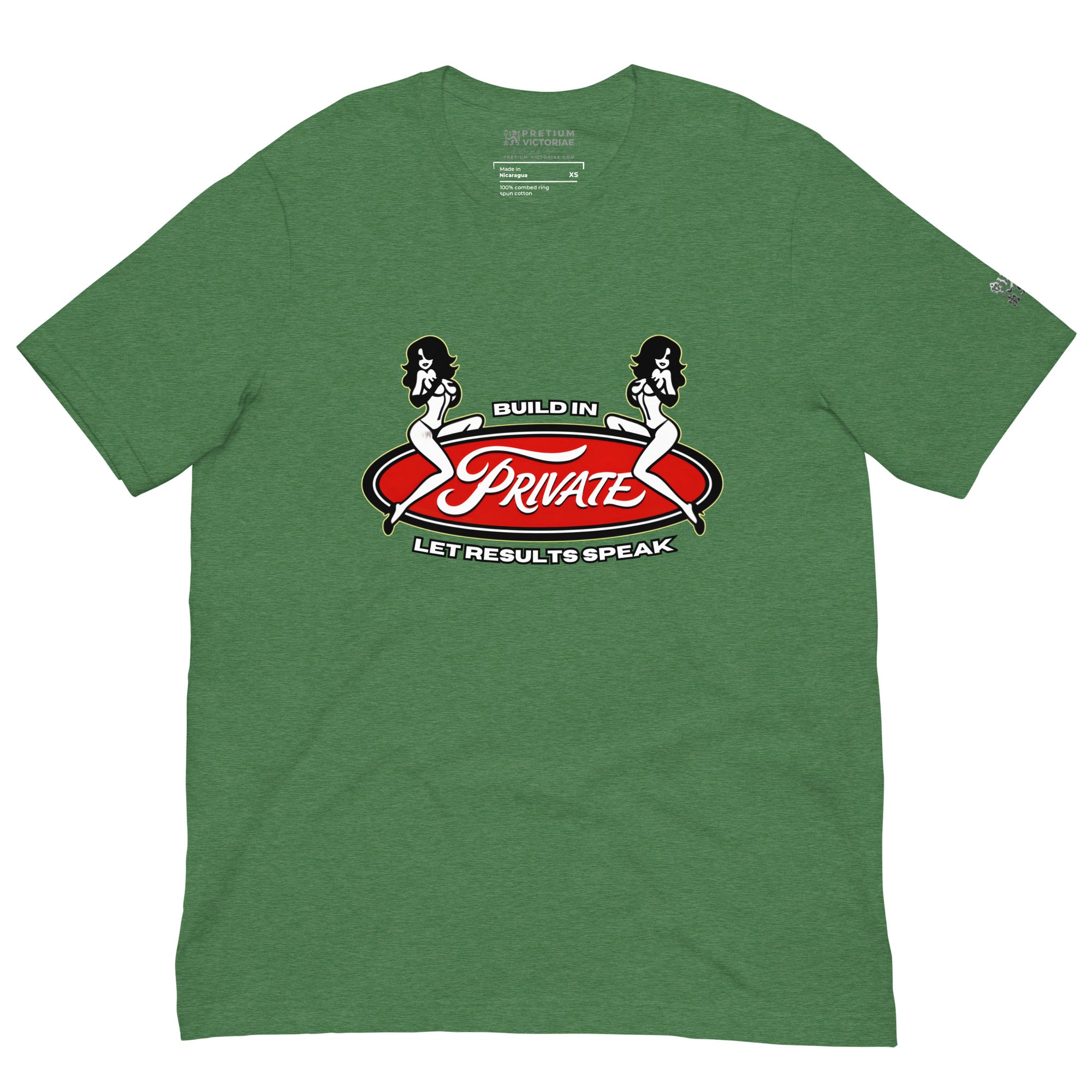 Buy Now Online PRETIUM VICTORIAE Build In Private Let Results Speak Sexy Girls Machiavelli Unisex T-shirt Inspirational Stoic Quote Motivational - PRETIUM VICTORIAE© - https://pretium-victoriae.com