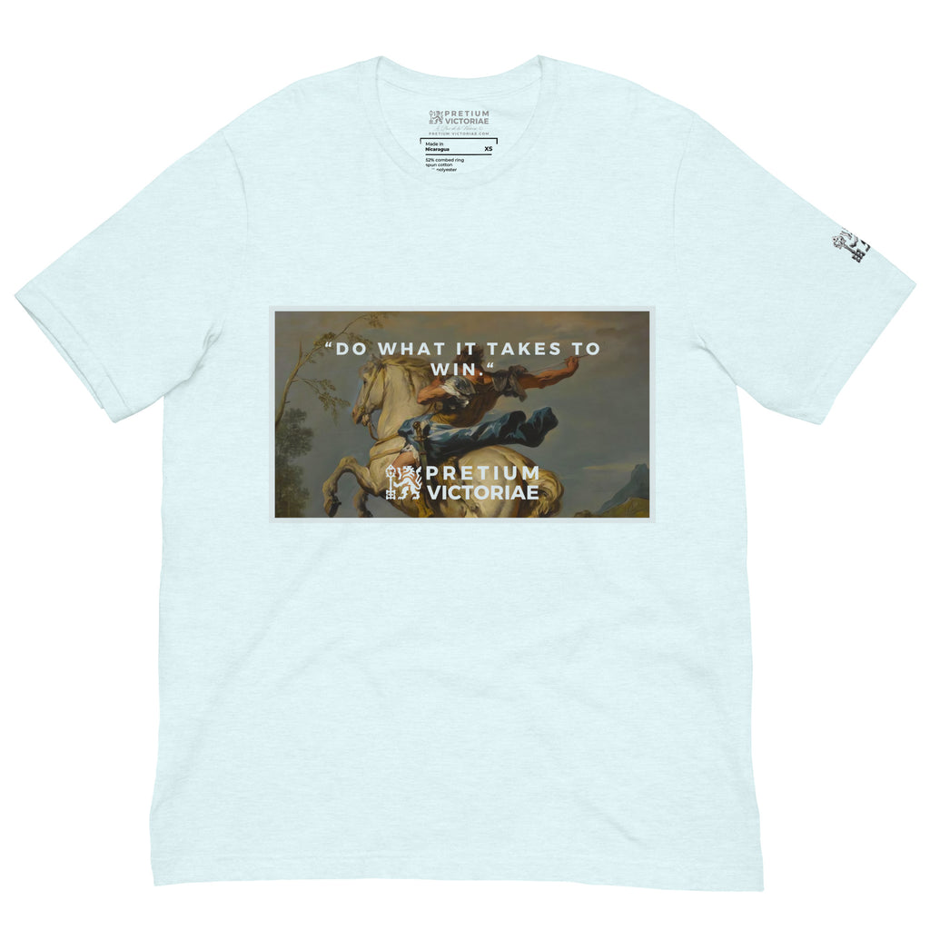 Buy Now Online PRETIUM VICTORIAE Do What It Takes to Win Machiavelli Unisex T-shirt Inspirational Stoicism Quote Motivational - PRETIUM VICTORIAE© - https://pretium-victoriae.com