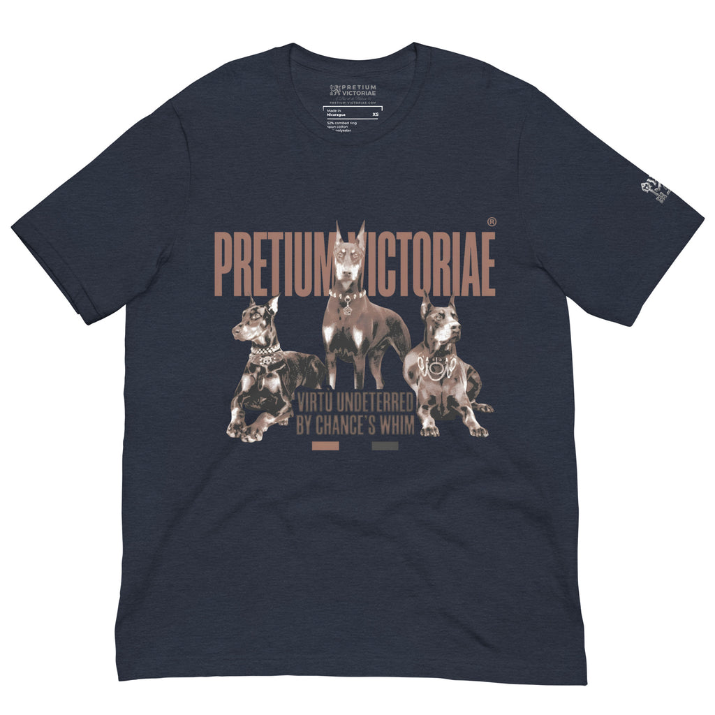 Buy Now Online PRETIUM VICTORIAE Virtù Undeterred by Chance's Whim Machiavelli Unisex T-shirt Inspirational Stoicism Quote Motivational - PRETIUM VICTORIAE© - https://pretium-victoriae.com