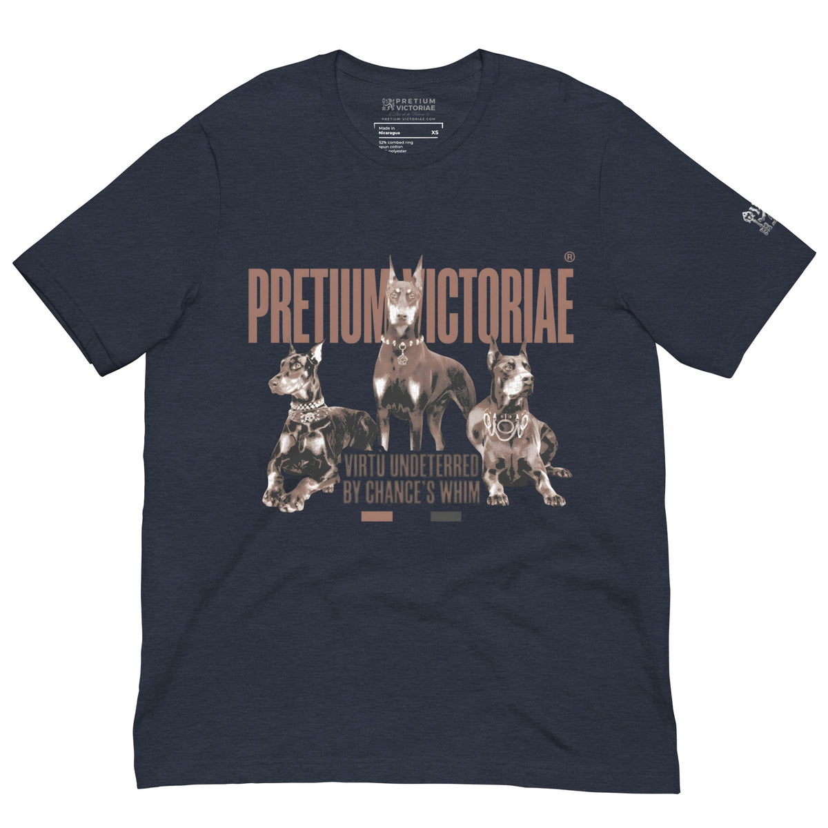 Buy Now Online PRETIUM VICTORIAE Virtù Undeterred by Chance's Whim Machiavelli Unisex T-shirt Inspirational Stoicism Quote Motivational - PRETIUM VICTORIAE© - https://pretium-victoriae.com