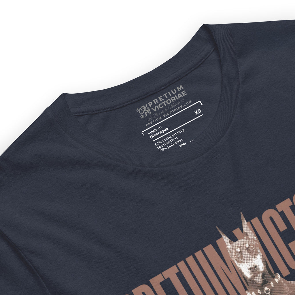 Buy Now Online PRETIUM VICTORIAE Virtù Undeterred by Chance's Whim Machiavelli Unisex T-shirt Inspirational Stoicism Quote Motivational - PRETIUM VICTORIAE© - https://pretium-victoriae.com