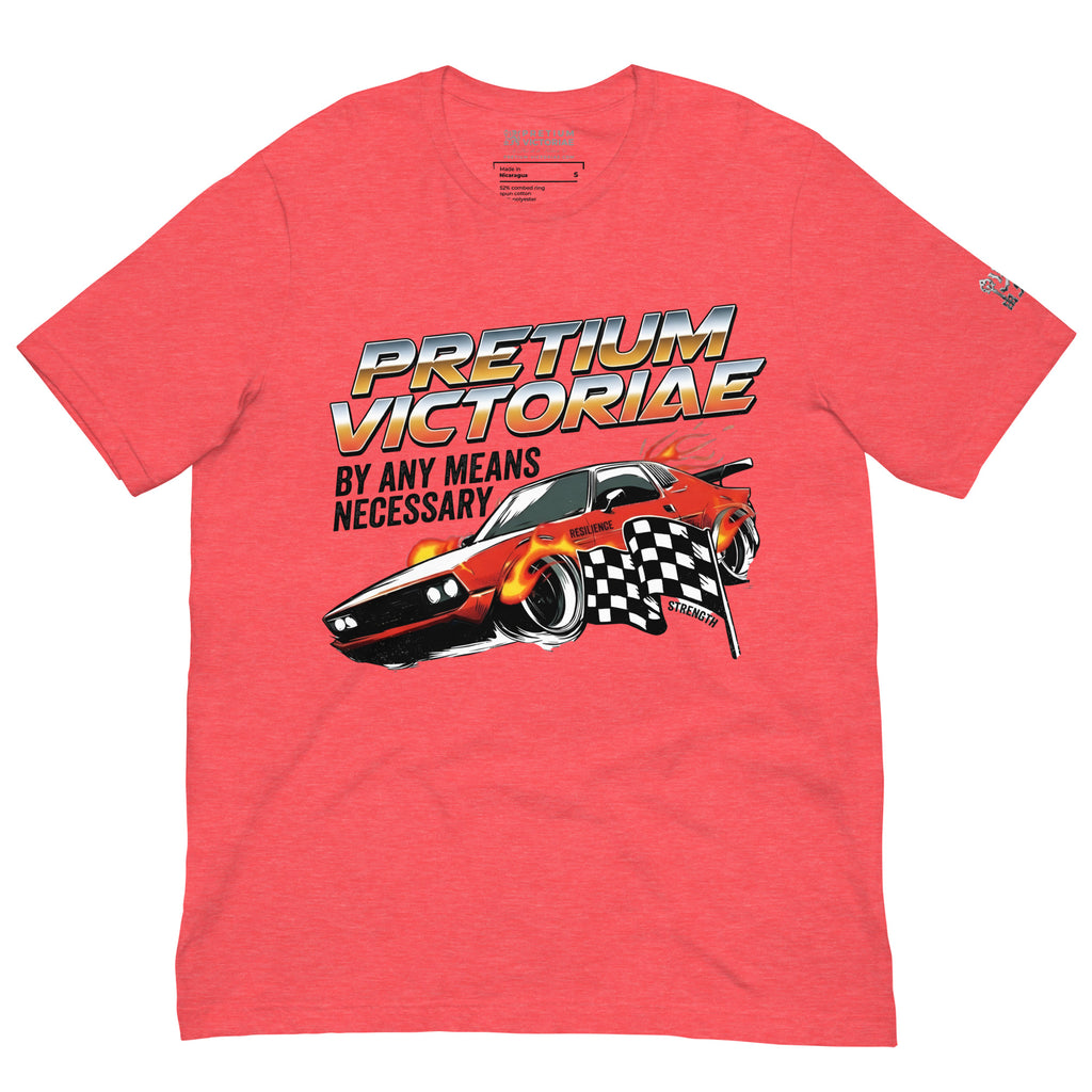Buy Now Online PRETIUM VICTORIAE Racing and Winning By Any Means Necessary Machiavelli Unisex T-shirt Inspirational Stoicism Quote Motivational - PRETIUM VICTORIAE© - https://pretium-victoriae.com