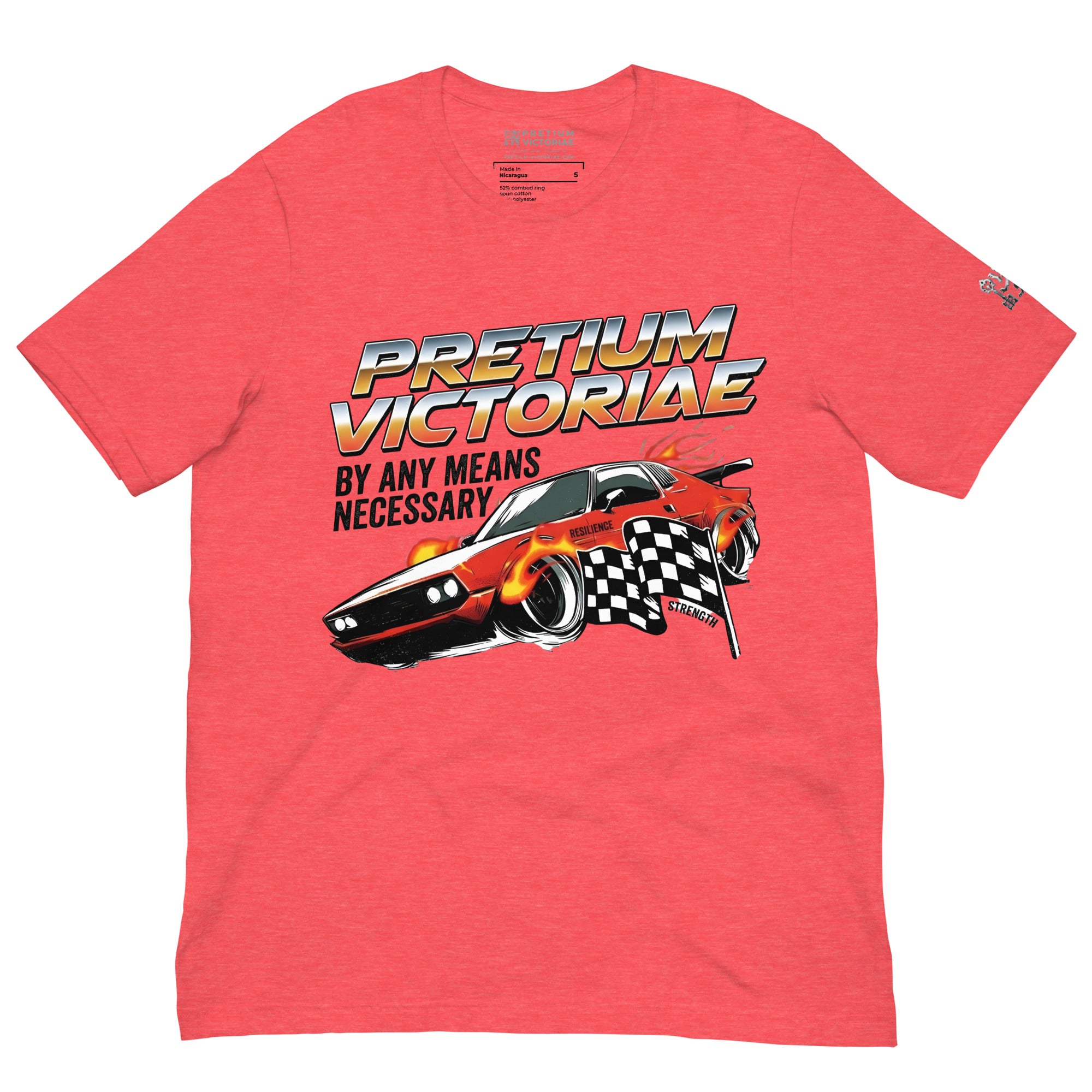 Buy Now Online PRETIUM VICTORIAE Racing and Winning By Any Means Necessary Machiavelli Unisex T-shirt Inspirational Stoicism Quote Motivational - PRETIUM VICTORIAE© - https://pretium-victoriae.com