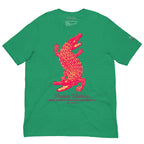 Buy Now Online PRETIUM VICTORIAE Power Through Resilience Red Crocodile Machiavelli Unisex T-shirt Inspirational Stoicism Quote Motivational - PRETIUM VICTORIAE© - https://pretium-victoriae.com