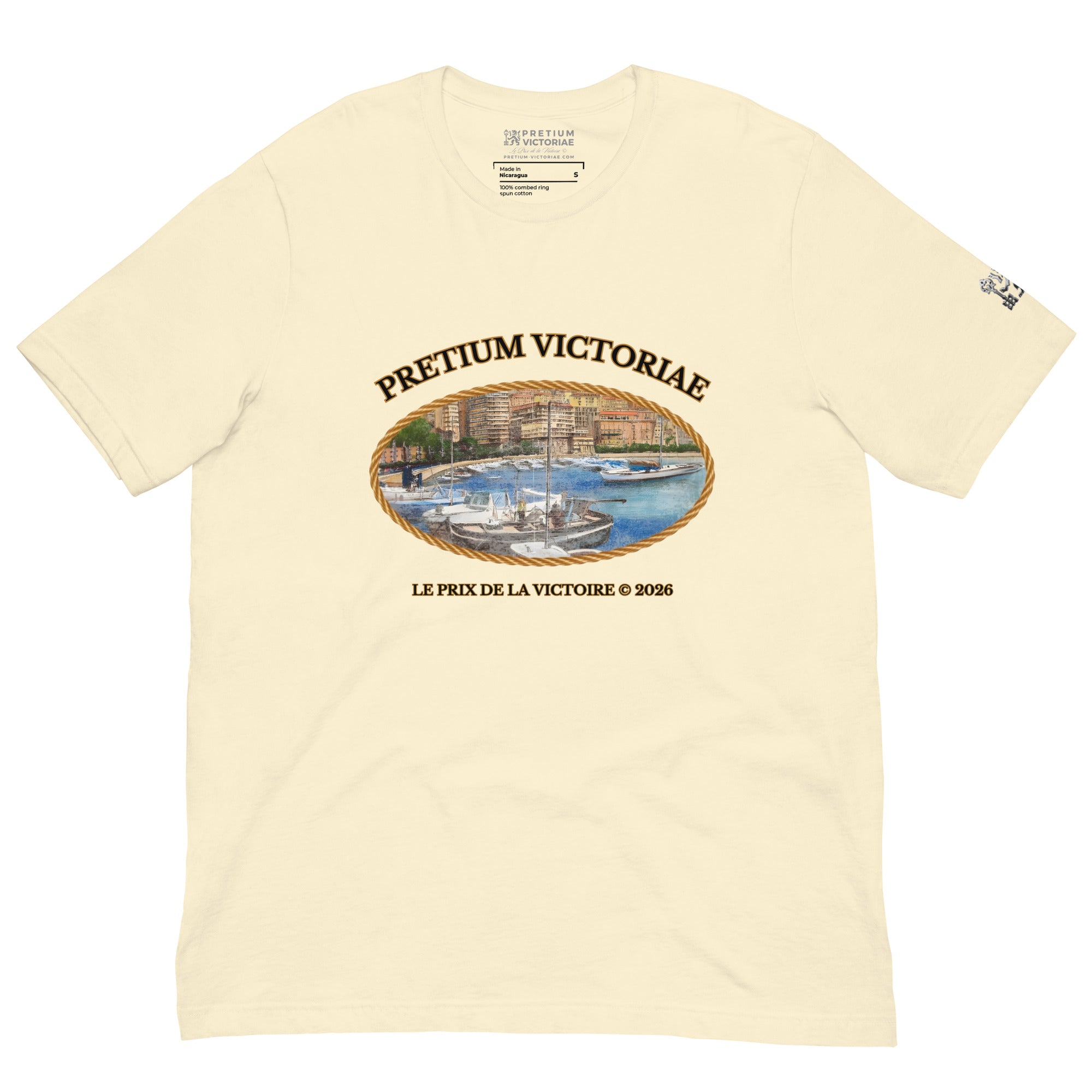 Buy Now Online PRETIUM VICTORIAE Monaco French Rivieira Machiavelli Unisex T-shirt Inspirational Stoicism Quote Motivational - PRETIUM VICTORIAE© - https://pretium-victoriae.com