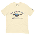 Buy Now Online PRETIUM VICTORIAE Iridescent Victory Running Horse Le Prix de la Victoire Machiavelli Unisex T-shirt Inspirational Stoicism Quote Motivational - PRETIUM VICTORIAE© - https://pretium-victoriae.com