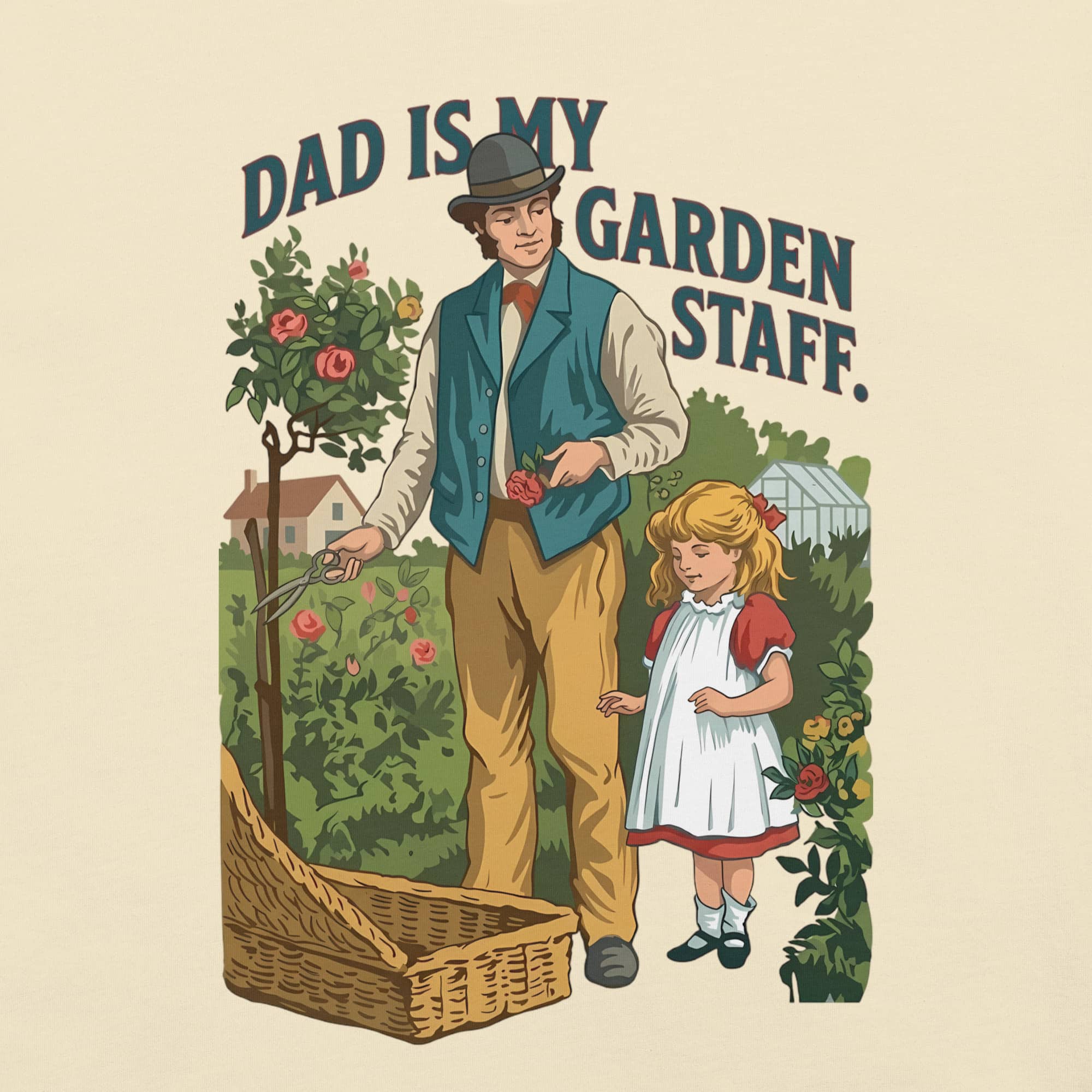 Buy Now Online Dad Is My Garden Staff Daughter & Father's Day T-Shirt – Matching Family Top - PRETIUM VICTORIAE© - https://pretium-victoriae.com