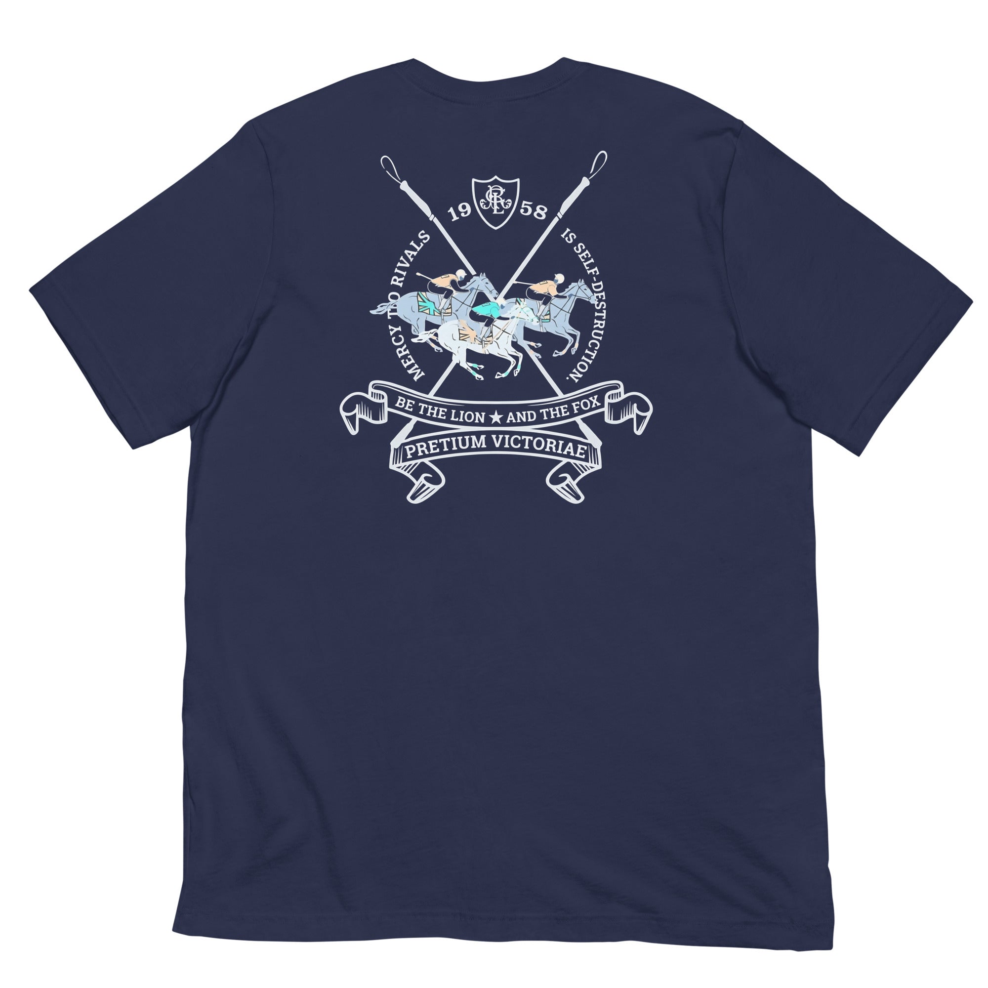 Buy Now Online PRETIUM VICTORIAE Mercy to Rivals is Self Destruction Polo Machiavelli Unisex T-shirt Inspirational Stoicism Quote Motivational - PRETIUM VICTORIAE© - https://pretium-victoriae.com