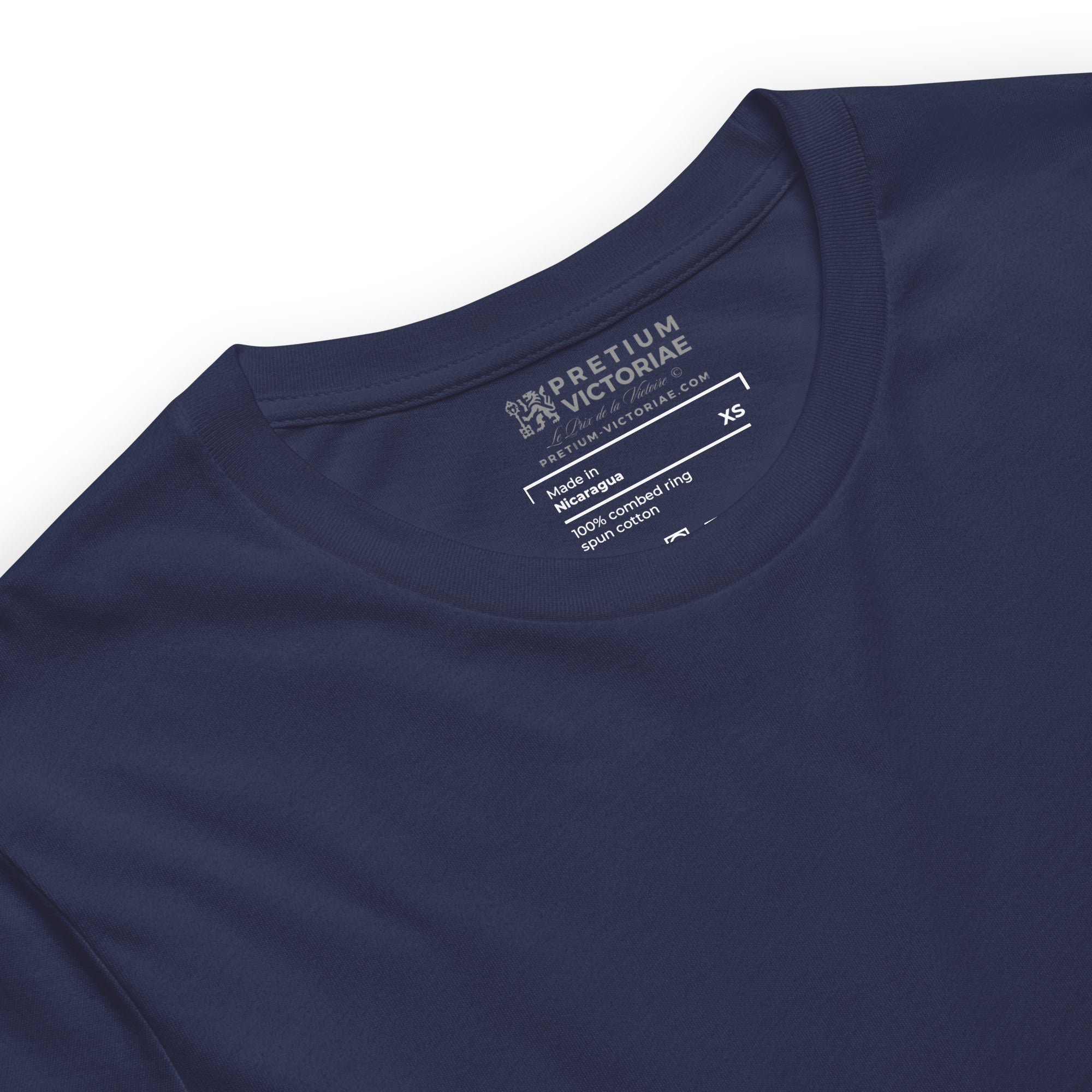 Buy Now Online Pretium Victoriae Chromium Lion The Price of Victory Staple Unisex T-Shirt Inspirational Stoic Quote Motivational - PRETIUM VICTORIAE© - https://pretium-victoriae.com