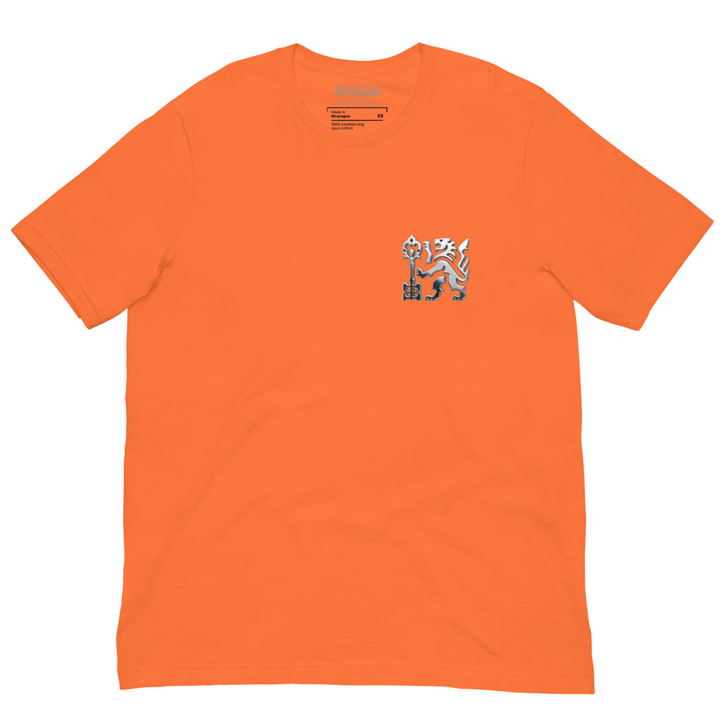 Buy Now Online Pretium Victoriae Chromium Lion The Price of Victory Staple Unisex T-Shirt Inspirational Stoic Quote Motivational - PRETIUM VICTORIAE© - https://pretium-victoriae.com