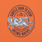Buy Now Online Subtle Sign to Stop Being Naive Pegasus Machiavelli Unisex T-shirt Inspirational Stoic Quote Motivational Philosophy - PRETIUM VICTORIAE© - https://pretium-victoriae.com
