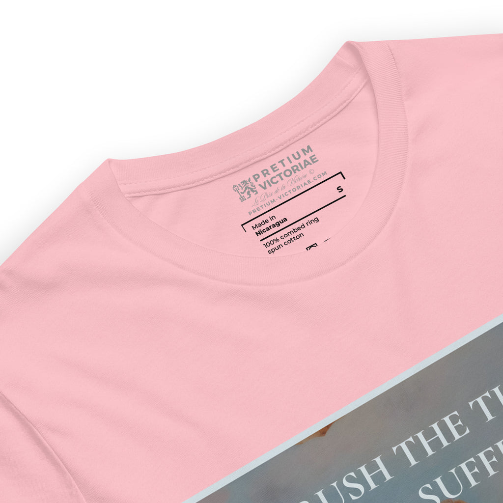 Buy Now Online PRETIUM VICTORIAE Crush The Threat or Suffer Machiavelli Unisex T-shirt Inspirational Stoicism Quote Motivational - PRETIUM VICTORIAE© - https://pretium-victoriae.com