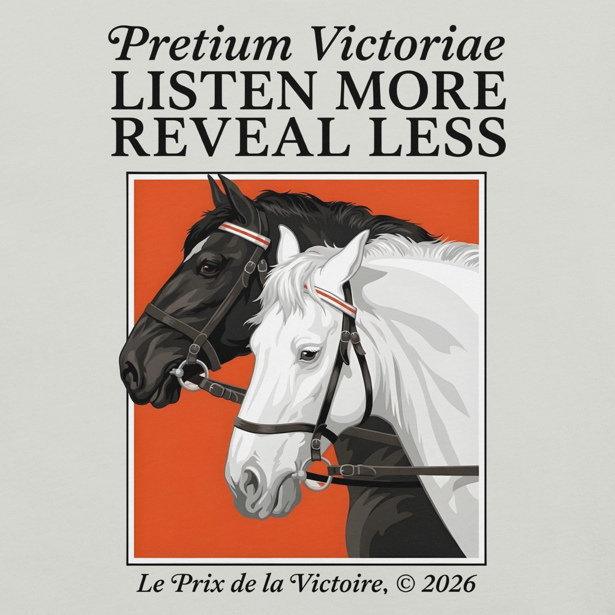 Buy Now Online PRETIUM VICTORIAE™ Listen More Reveal Less Machiavelli Unisex T-shirt Inspirational Stoicism Quote Motivational - PRETIUM VICTORIAE© - https://pretium-victoriae.com