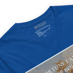Buy Now Online PRETIUM VICTORIAE Fortune Favors the Bold Machiavelli Unisex T-shirt Inspirational Stoicism Quote Motivational - PRETIUM VICTORIAE© - https://pretium-victoriae.com