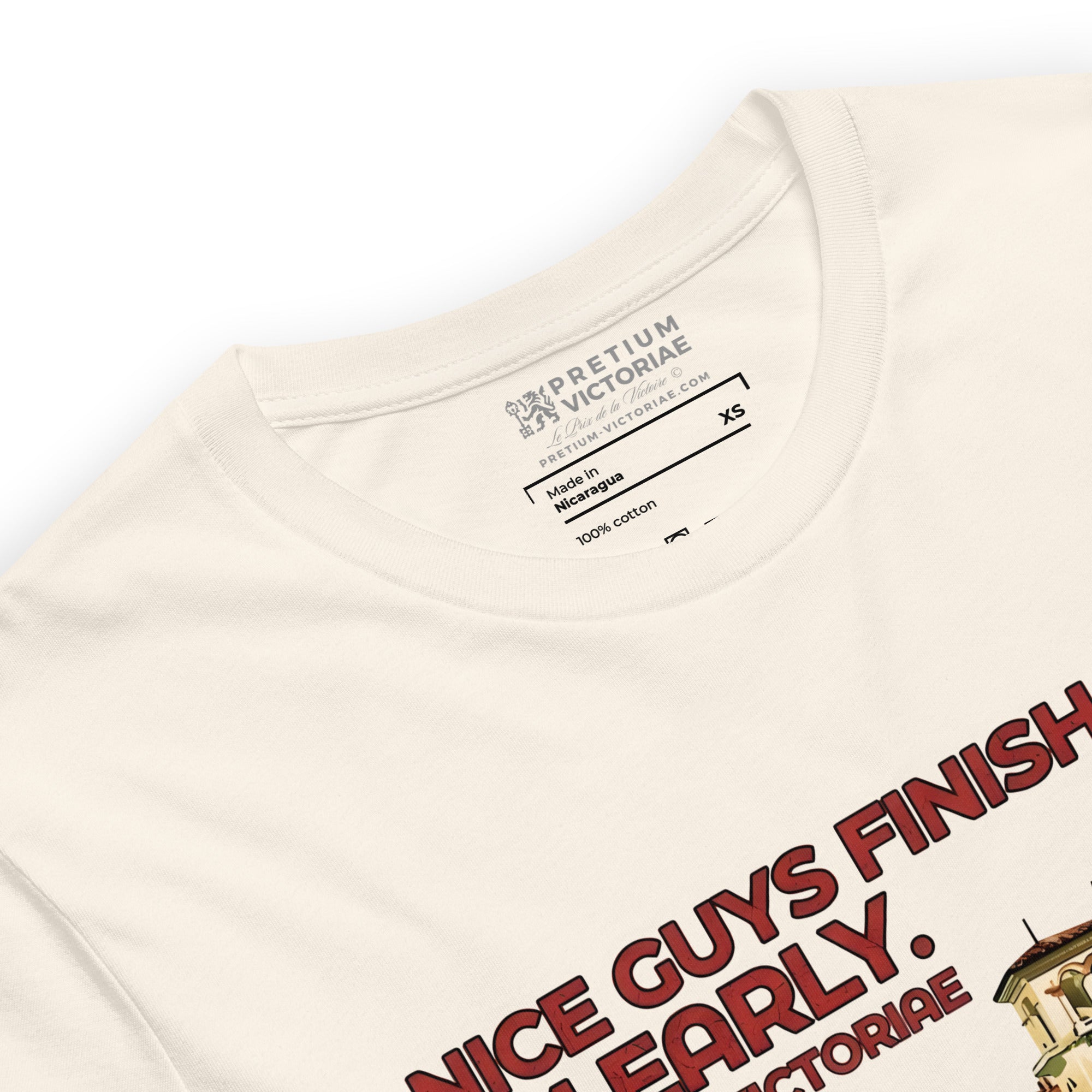 Buy Now Online PRETIUM VICTORIAE Nice Guys Finish Last I'm Early Saint Tropez France Machiavelli Unisex T-shirt Inspirational Stoic Quote Motivational - PRETIUM VICTORIAE© - https://pretium-victoriae.com