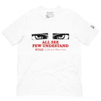 Buy Now Online PRETIUM VICTORIAE All See Few Understand Machiavelli Unisex T-shirt Inspirational Stoicism Quote Motivational - PRETIUM VICTORIAE© - https://pretium-victoriae.com