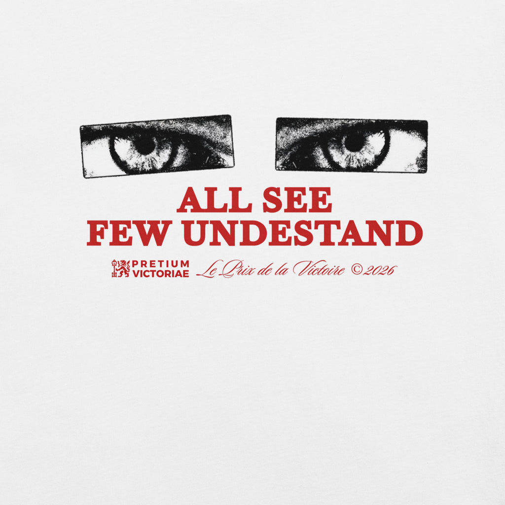 Buy Now Online PRETIUM VICTORIAE All See Few Understand Machiavelli Unisex T-shirt Inspirational Stoicism Quote Motivational - PRETIUM VICTORIAE© - https://pretium-victoriae.com