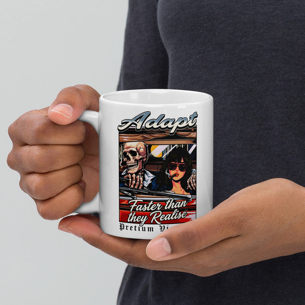 Buy Now Online Adapt Faster Than They Realise Machiavelli Stoicism Quote White Glossy Coffee Mug – Inspirational Philosophy - PRETIUM VICTORIAE© - https://pretium-victoriae.com