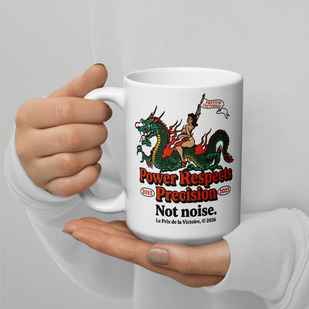 Buy Now Online Power Respects Precision Not Noise Machiavelli Stoicism Quote White Glossy Coffee Mug – Inspirational Philosophical - PRETIUM VICTORIAE© - https://pretium-victoriae.com