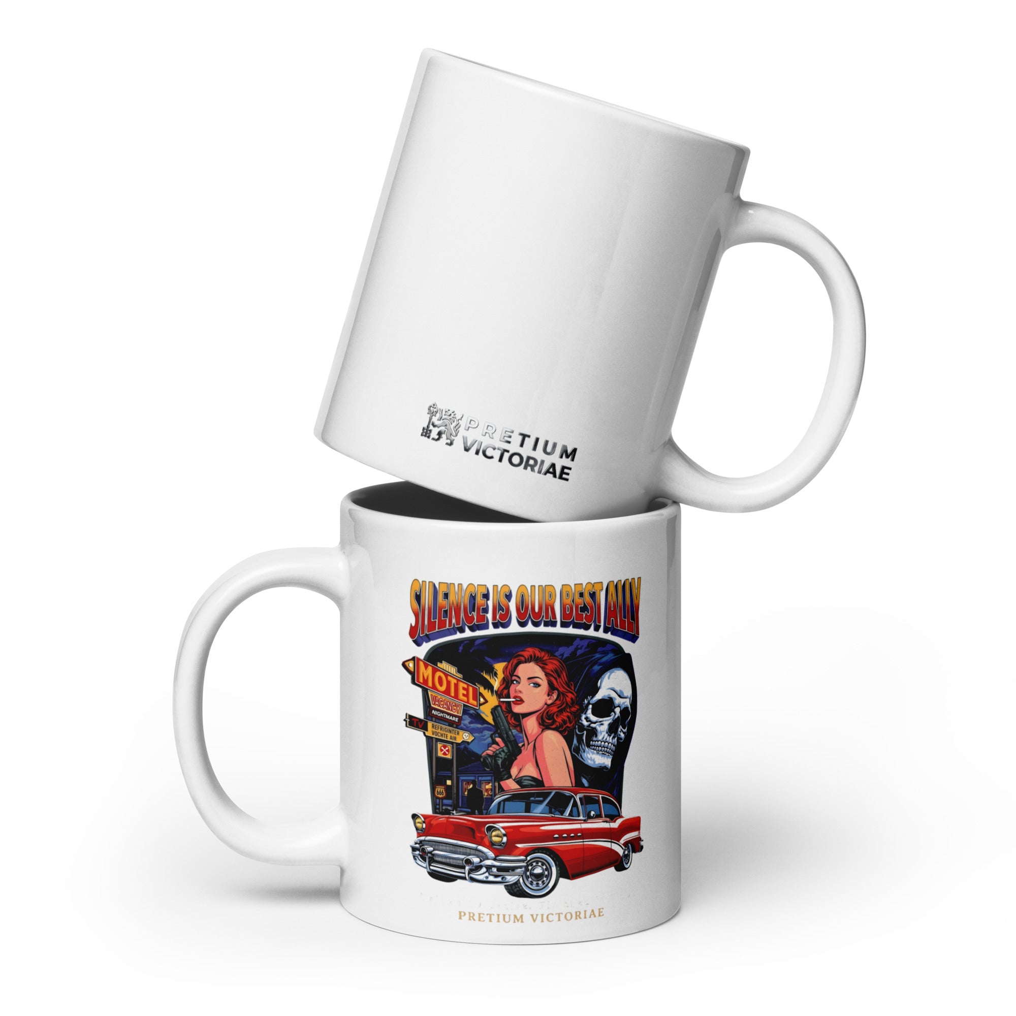 Buy Now Online Silence is Our Best Ally Machiavelli Stoicism Quote White Glossy Coffee Mug – Inspirational Philosophical - PRETIUM VICTORIAE© - https://pretium-victoriae.com