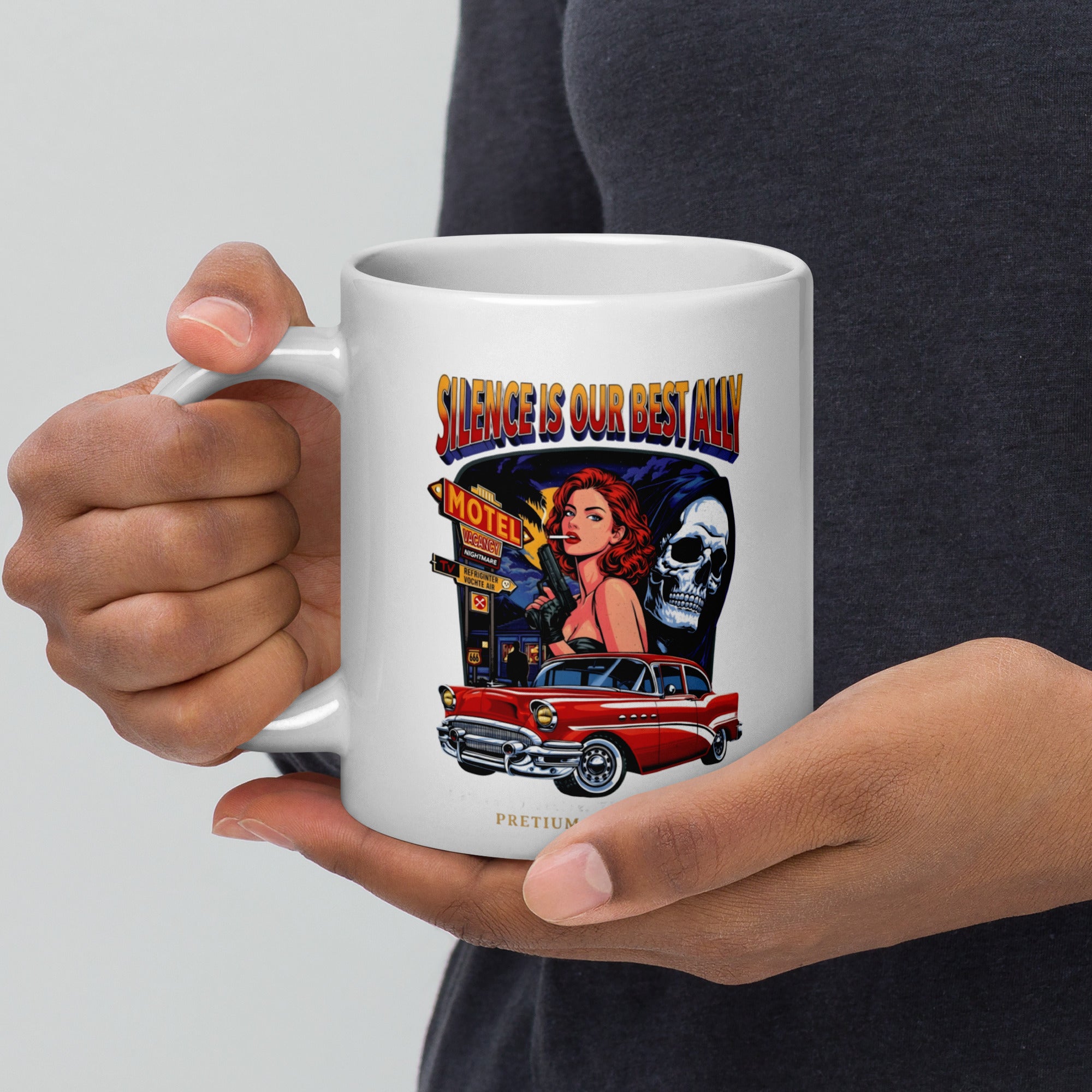 Buy Now Online Silence is Our Best Ally Machiavelli Stoicism Quote White Glossy Coffee Mug – Inspirational Philosophical - PRETIUM VICTORIAE© - https://pretium-victoriae.com